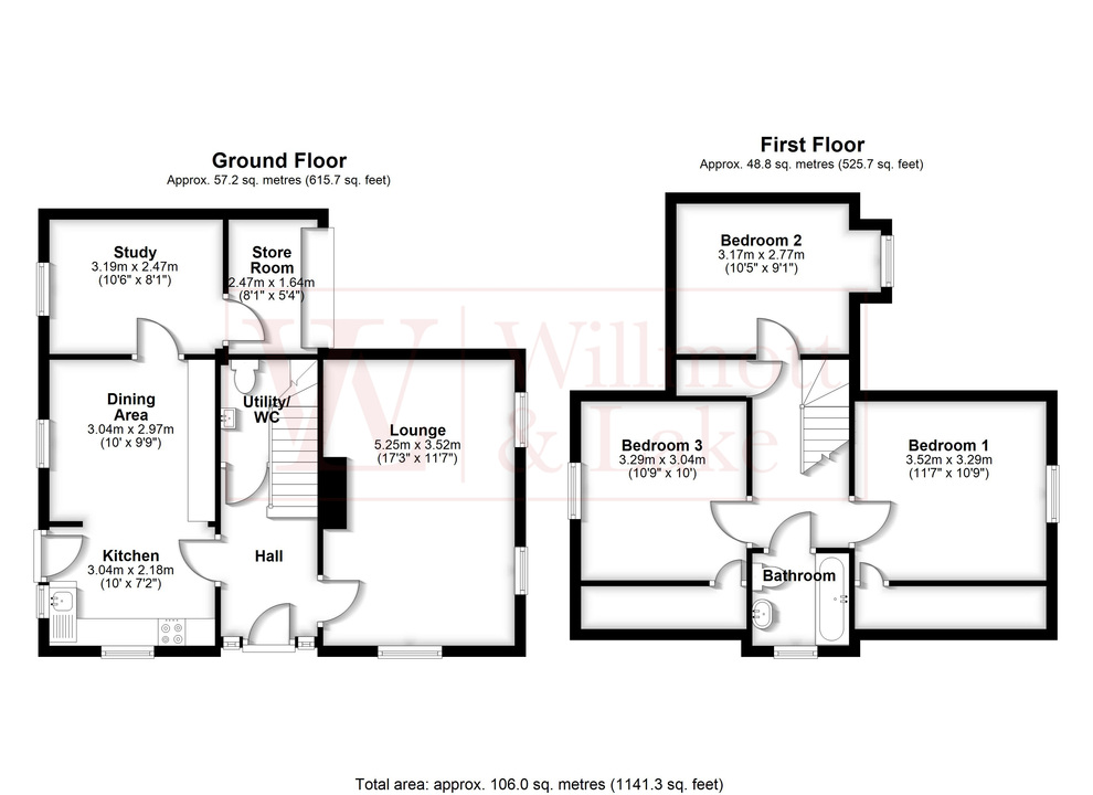 3 bed detached house for sale in Ardley End, Hatfield Heath, Bishop's Stortford, Essex - Property floorplan