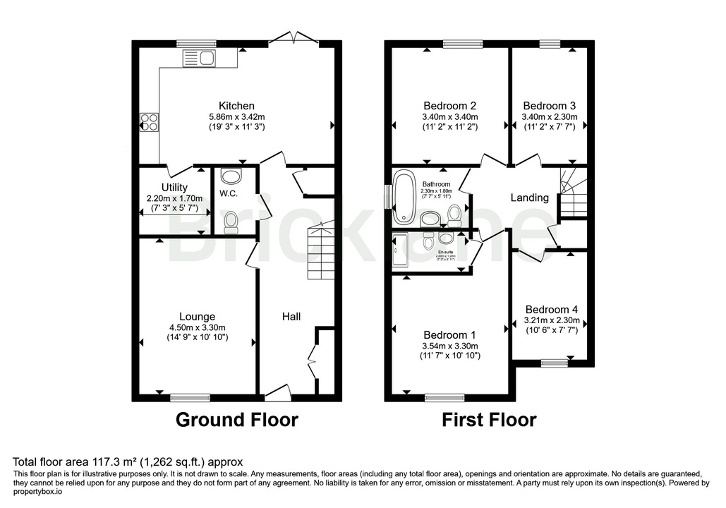 4 bed detached house to rent in Moors Field Drive, Little Dunmow, Essex - Property floorplan