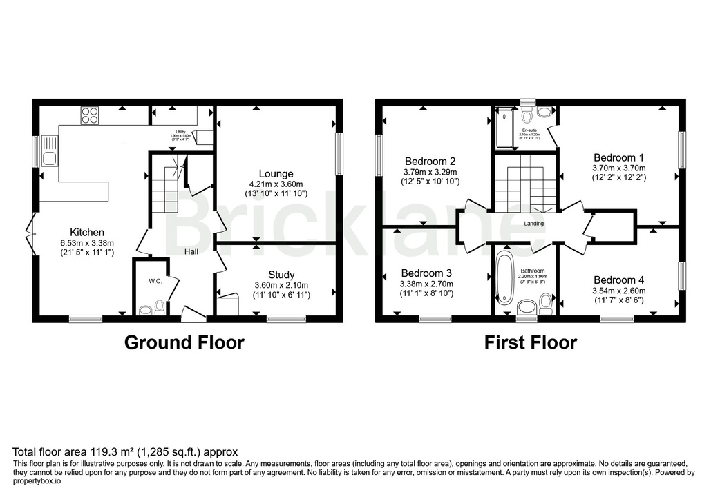 4 bed detached house to rent in Little Clobbs Mead, Little Dunmow, Dunmow, Essex - Property floorplan