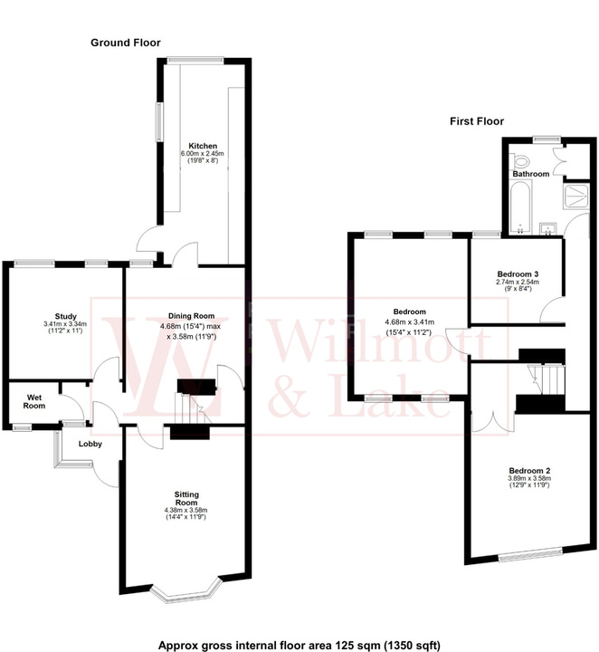 3 bed semi-detached house for sale in Apton Road, Bishop's Stortford, Hertfordshire - Property floorplan
