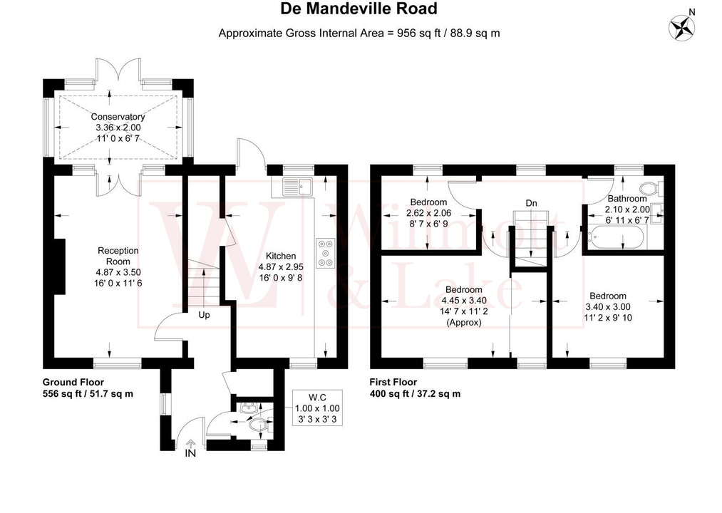 3 bed detached house for sale in De Mandeville Road, Elsenham, Bishop's Stortford, Essex - Property floorplan