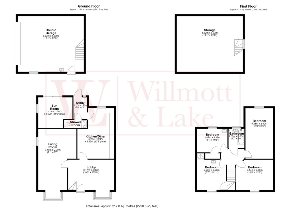 4 bed detached house for sale in Stansted Road, Bishop's Stortford, Hertfordshire - Property floorplan