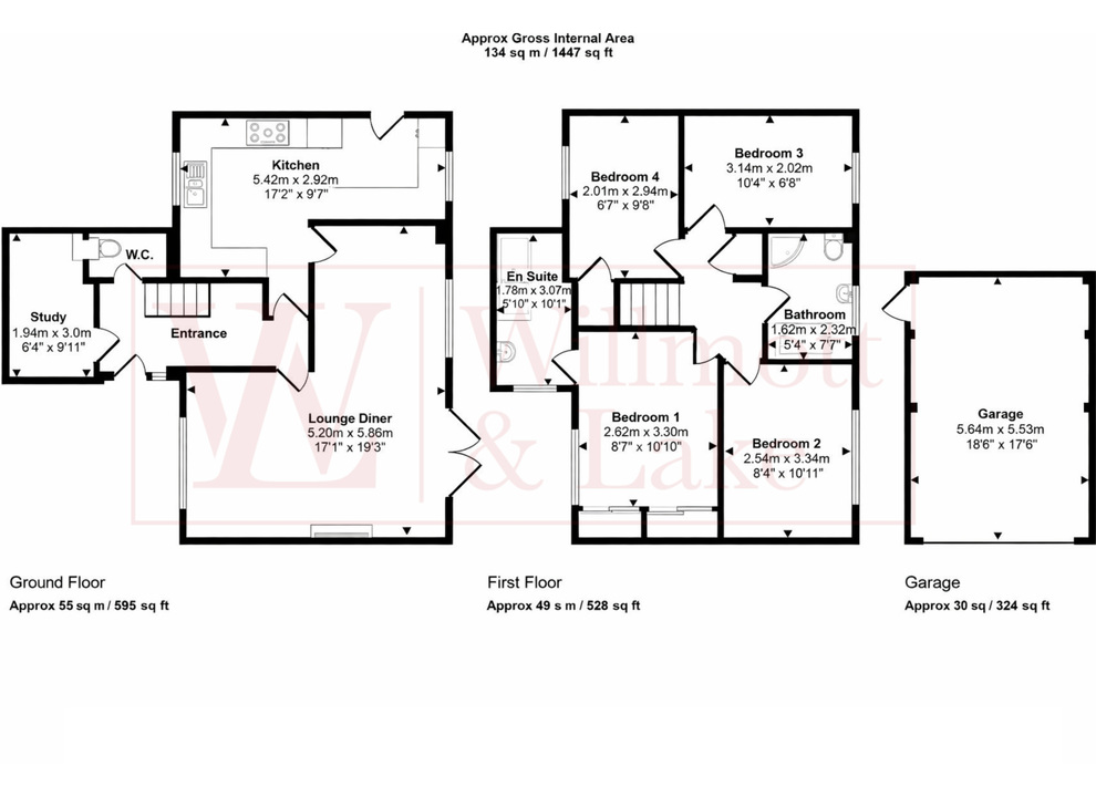 4 bed detached house for sale in Paget Court, Elsenham, Bishop's Stortford, Essex - Property floorplan