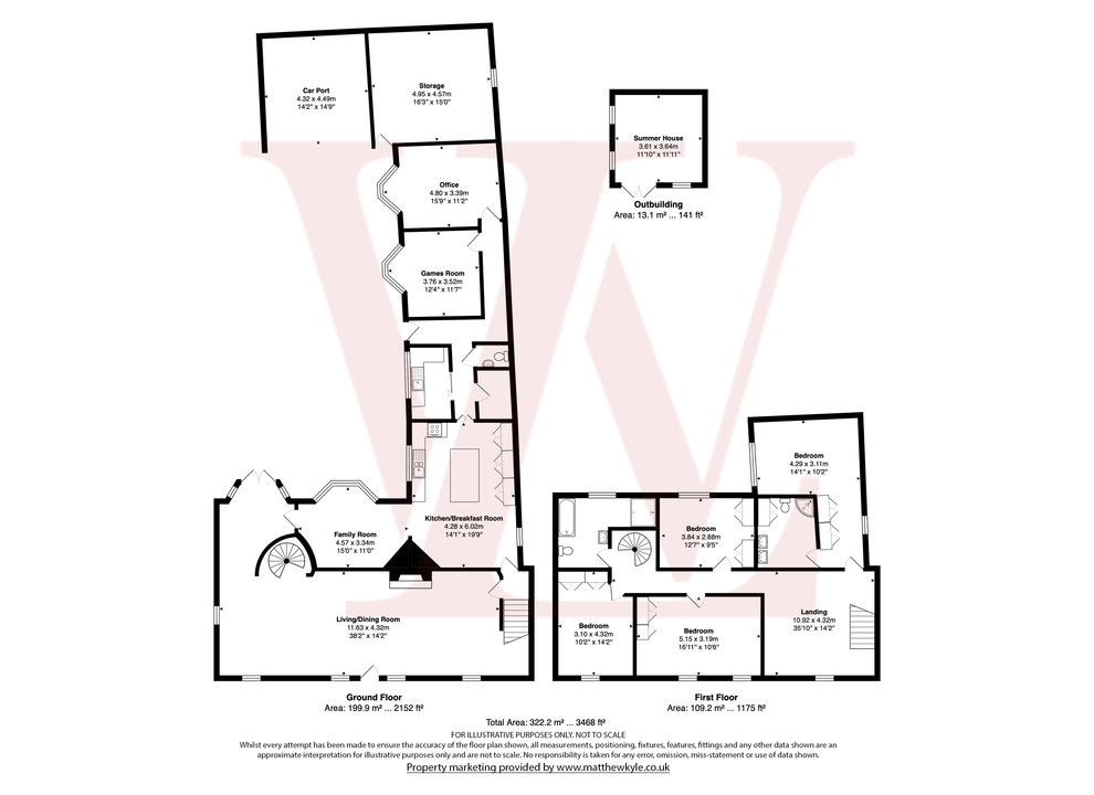 4 bed detached house for sale in Bakery House, High Street, Stebbing, Dunmow, Essex - Property floorplan