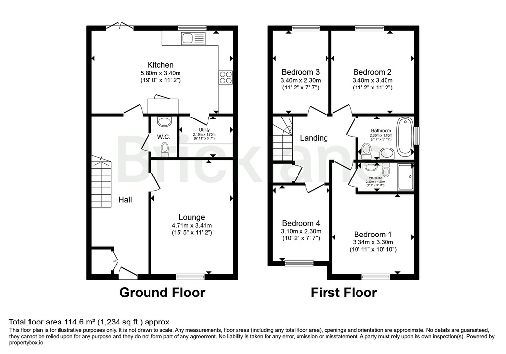 4 bed detached house to rent in Little Clobbs Mead, Little Dunmow, Dunmow, Essex - Property floorplan