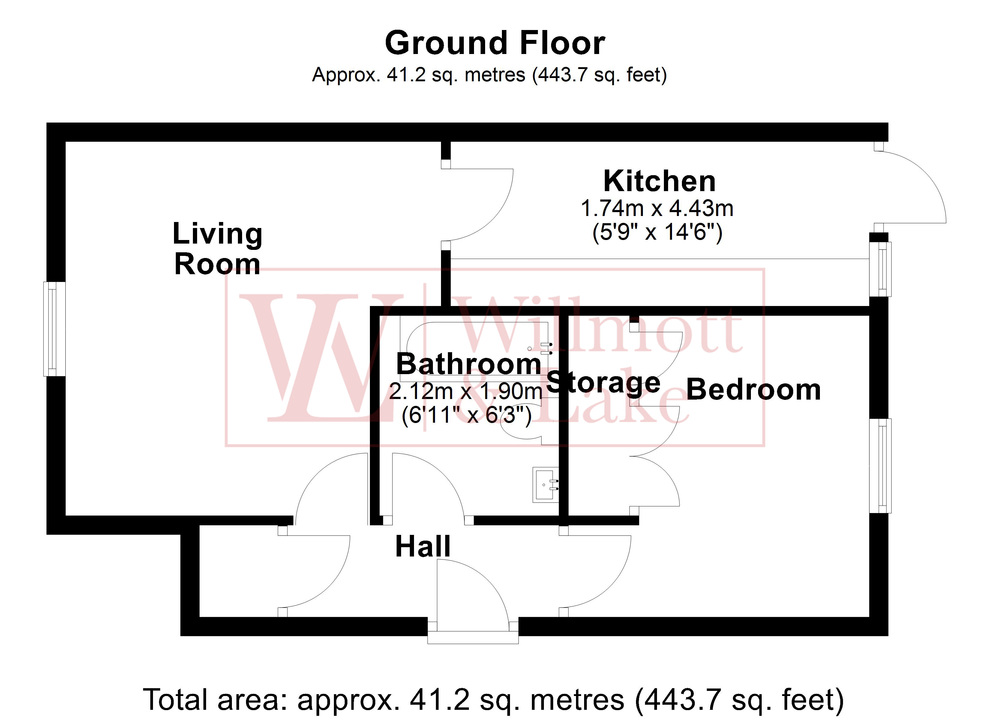 1 bed maisonette for sale in Goodwin Stile, Bishop's Stortford, Hertfordshire - Property floorplan