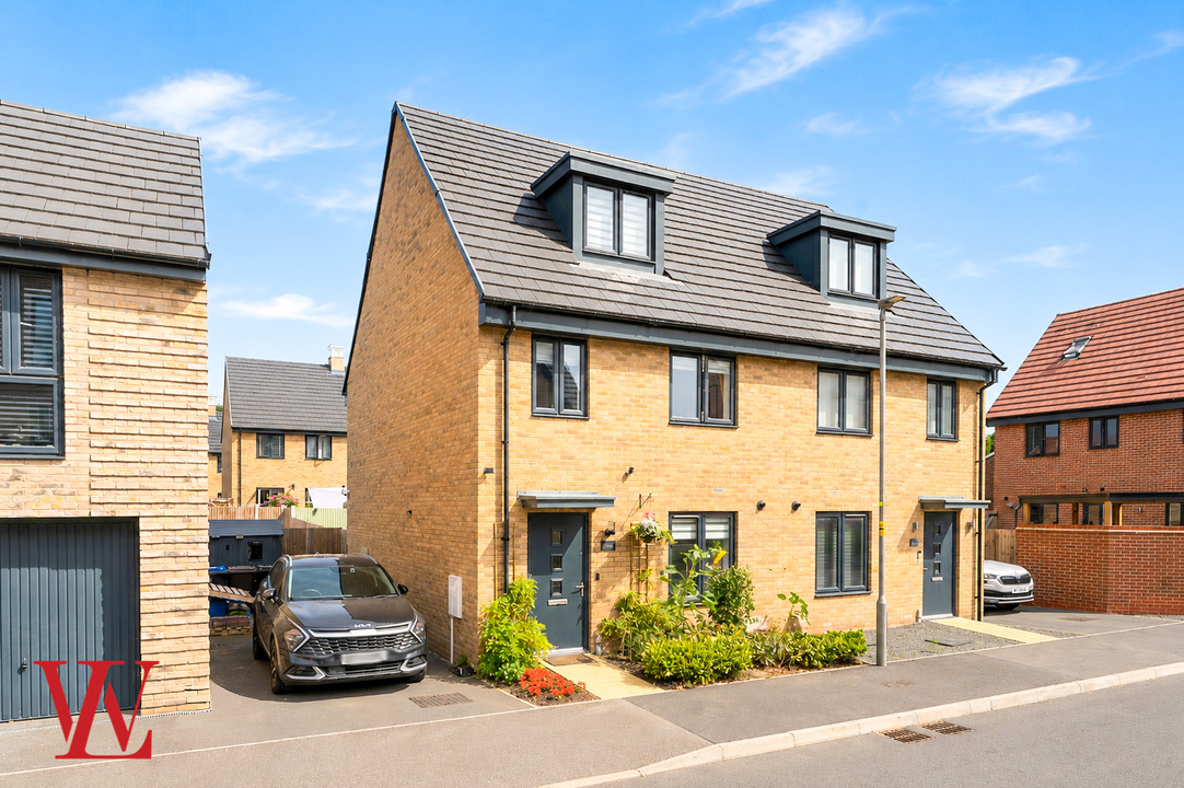 3 bed semi-detached house for sale in Athenian Drive, Bishop's Stortford, Hertfordshire