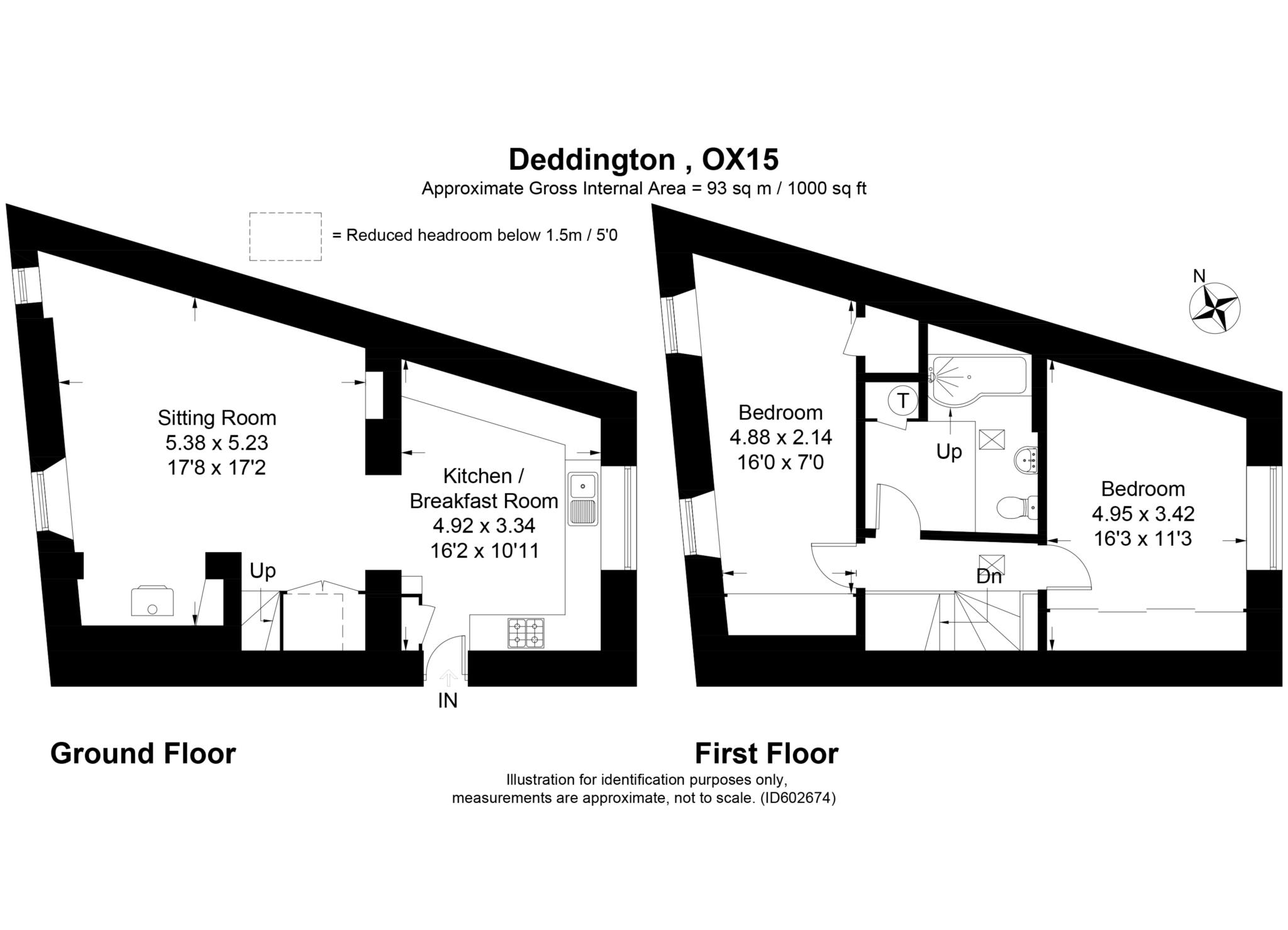 2 bed cottage to rent in Market Place, Deddington, OX15 - Property floorplan