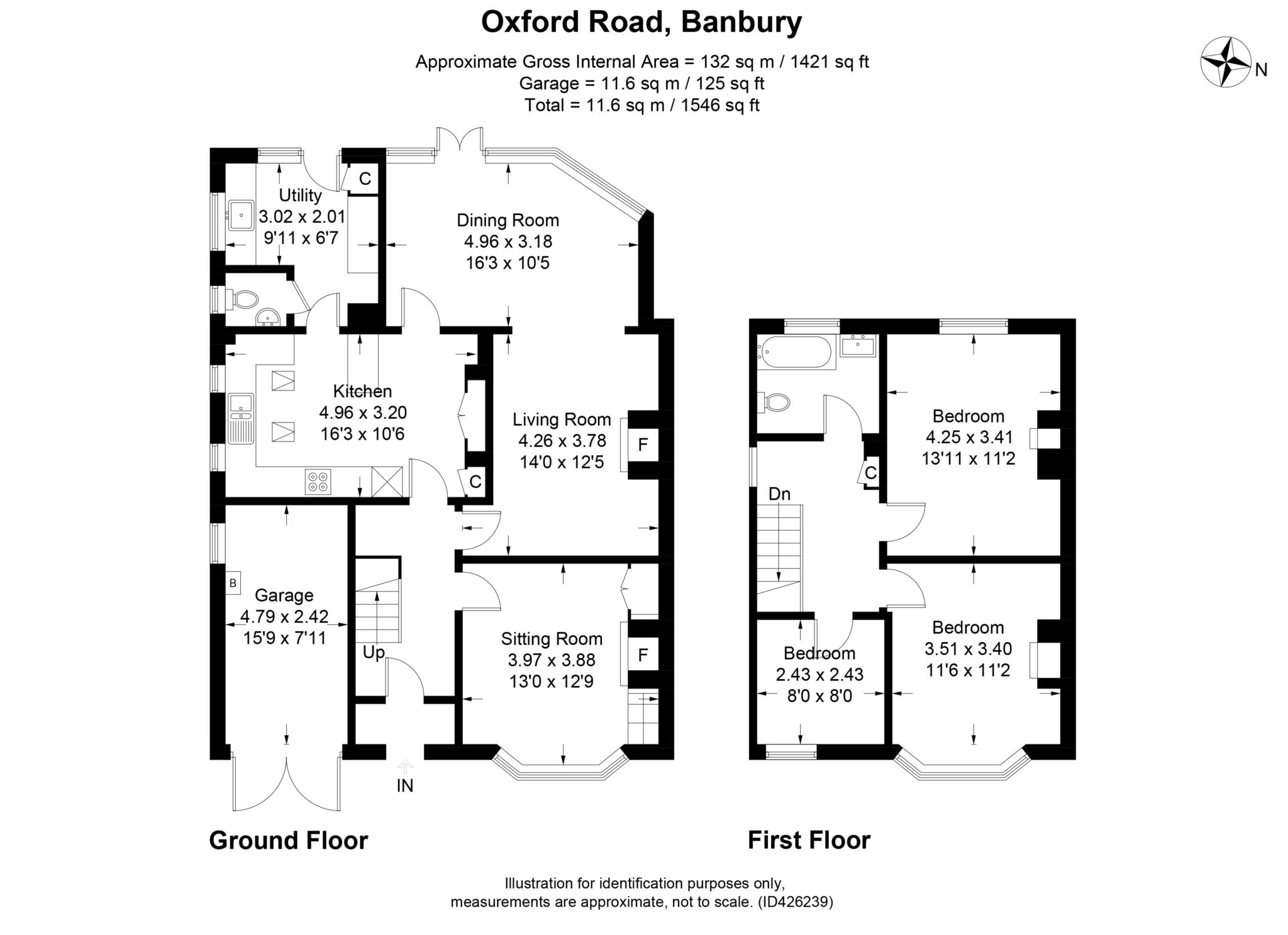 3 bed semi-detached house to rent in Oxford Road, Banbury, OX16 - Property floorplan
