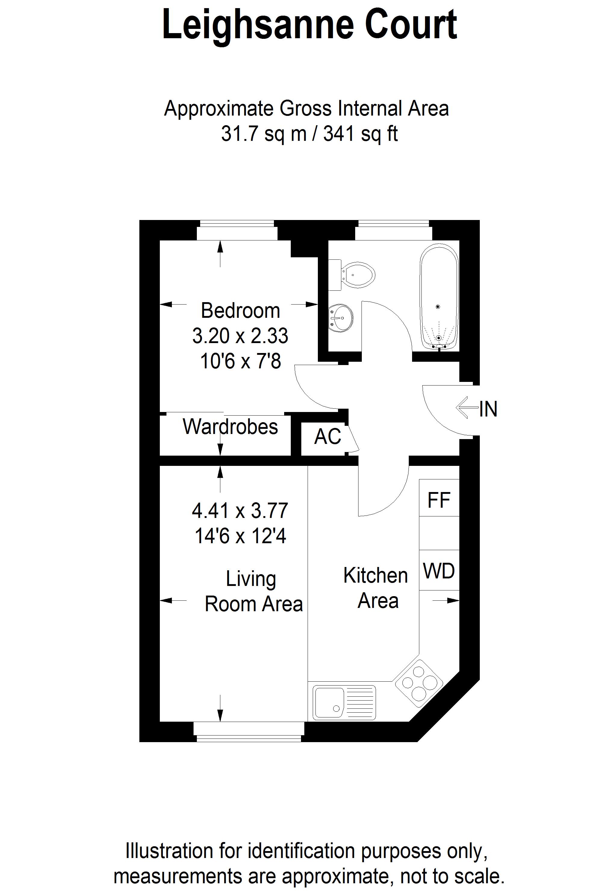 1 bed flat to rent in Mewburn Road, Banbury, OX16 - Property floorplan