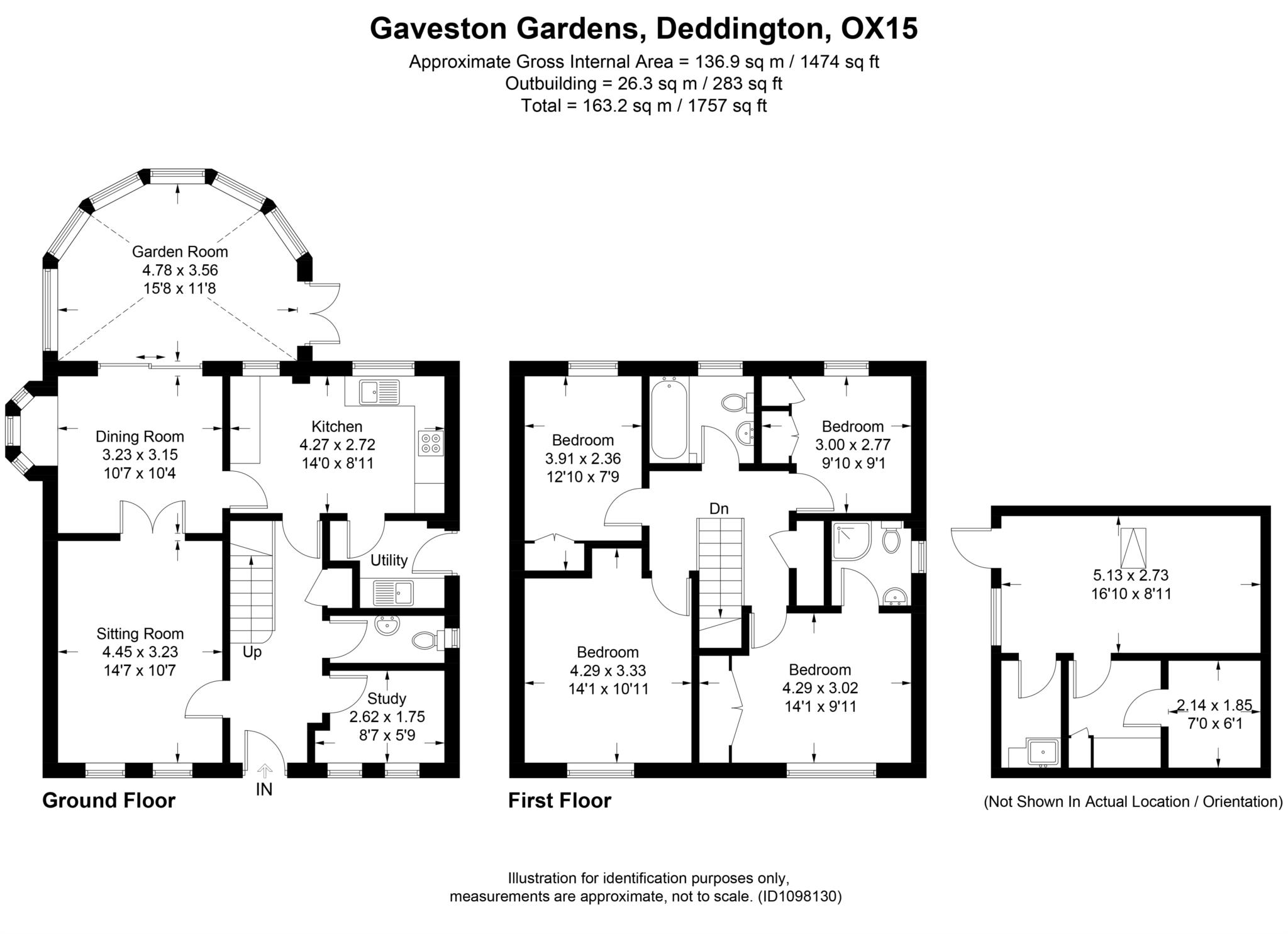 4 bed detached house to rent in Gaveston Gardens, Deddington, OX15 - Property floorplan
