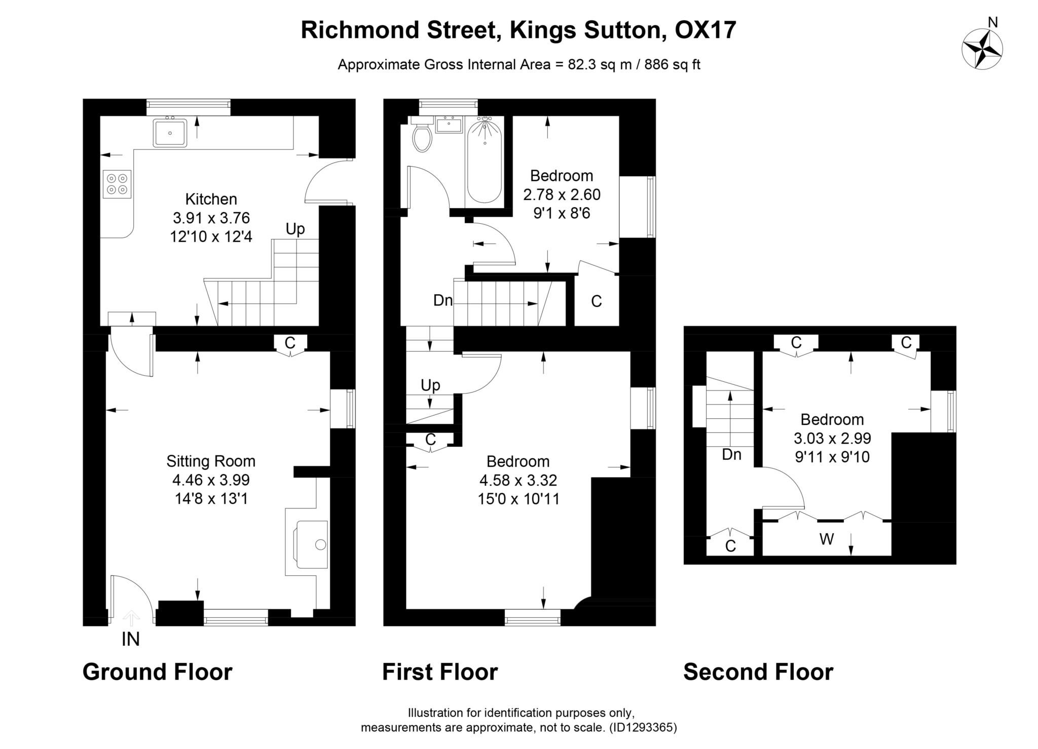 3 bed cottage to rent in Richmond St, Kings Sutton, OX17 - Property floorplan
