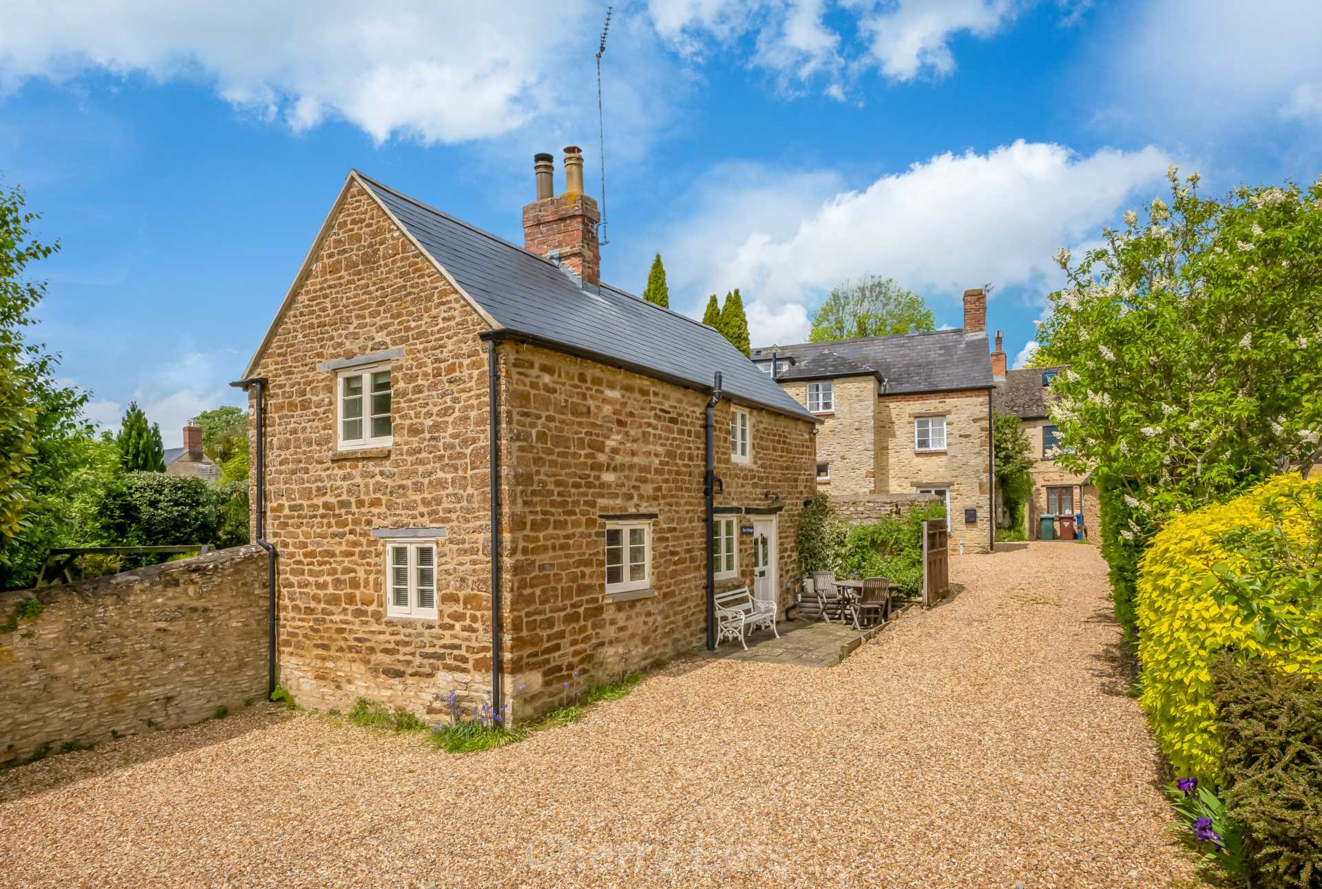 Beautiful cottage in the heart of the village of Steeple Aston.  Kitchen/Breakfast Room.  Sitting room. 2 Bedrooms.  Modern family bathroom. Period Features.  Gas C/H. Parking,  Small patio garden (not enclosed). EPC E.
