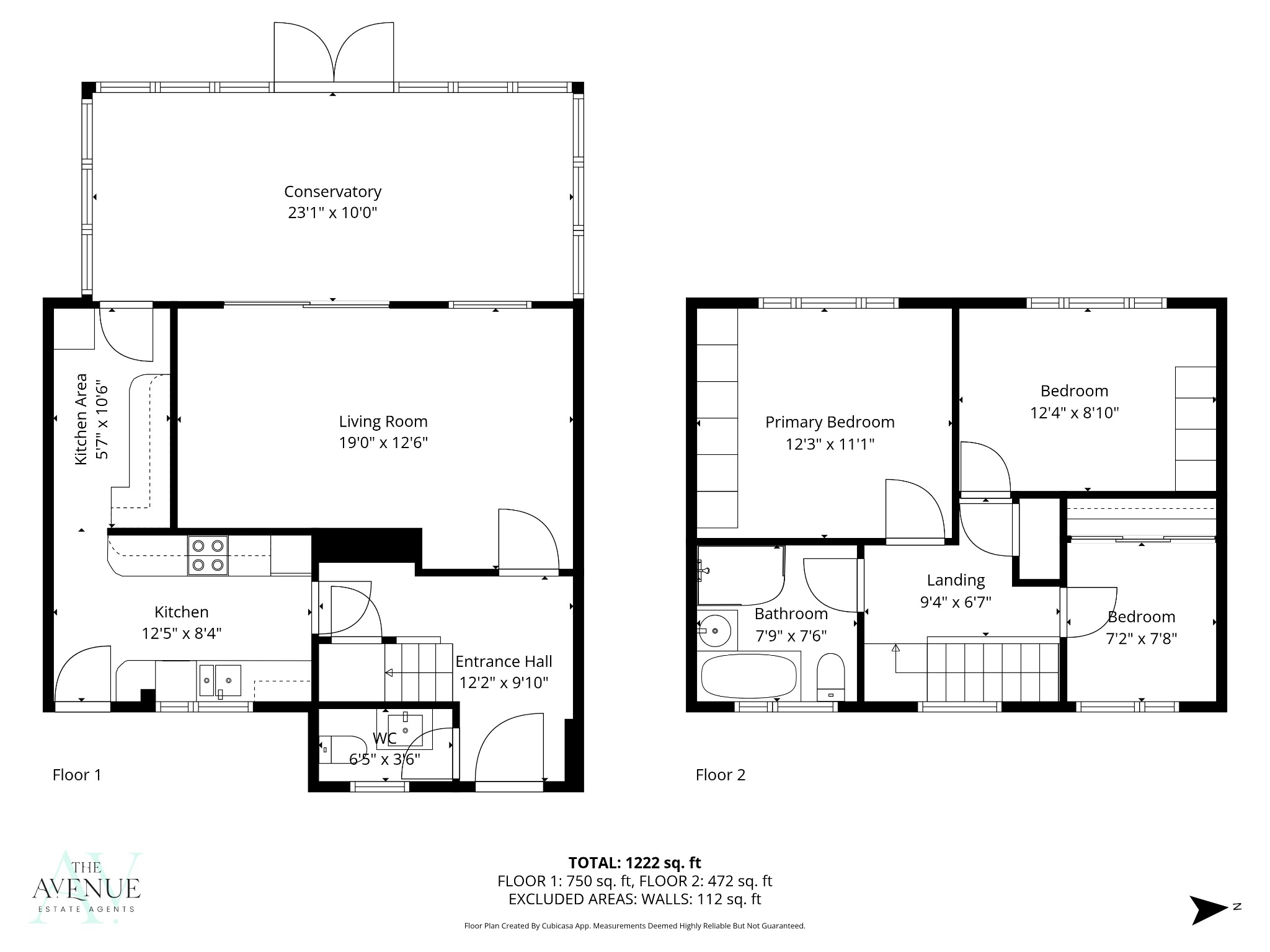 3 bed terraced house for sale in Hogarth Road, Stifford Clays - Property floorplan