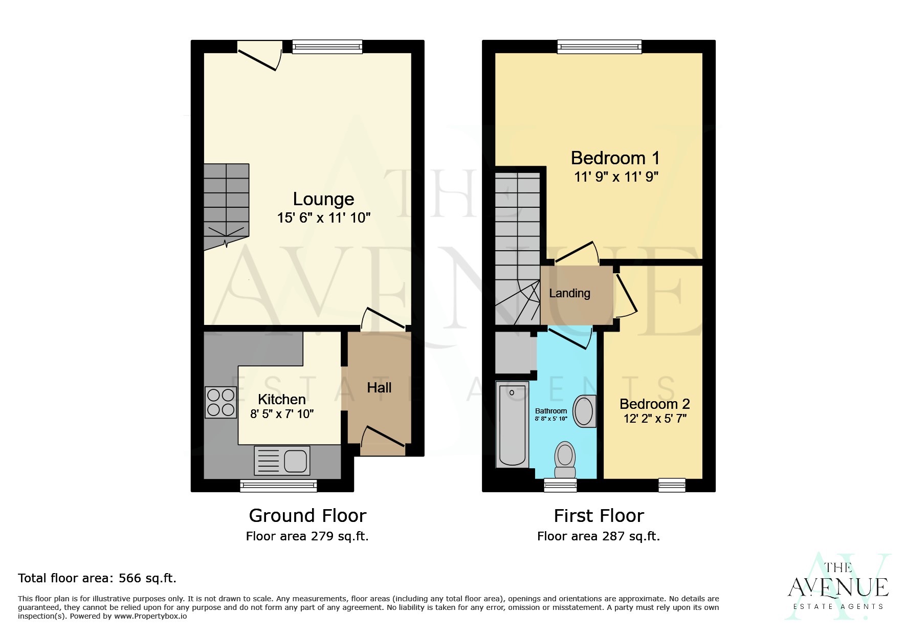 2 bed terraced house for sale in Welling Road, Orsett - Property floorplan