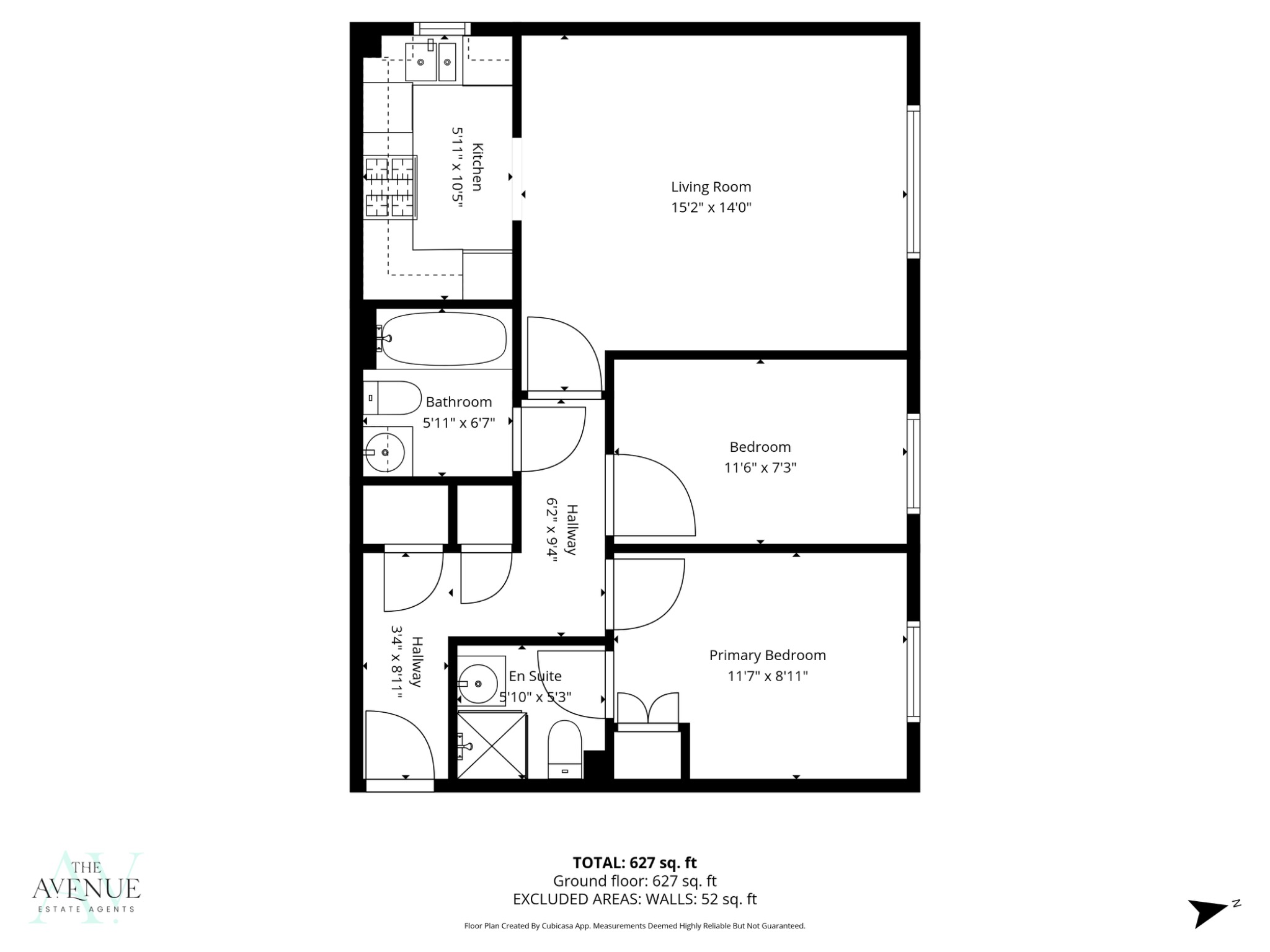 2 bed flat for sale in Frobisher Gardens, Chafford Hundred - Property floorplan