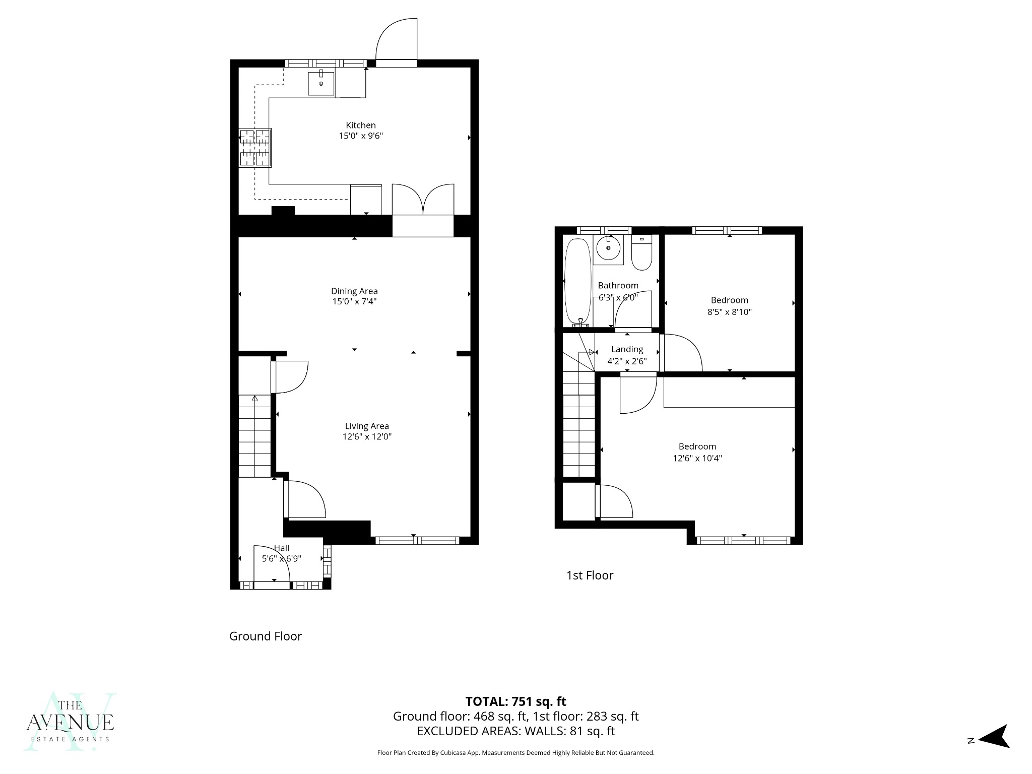 2 bed terraced house for sale in Manser Road, Rainham - Property floorplan