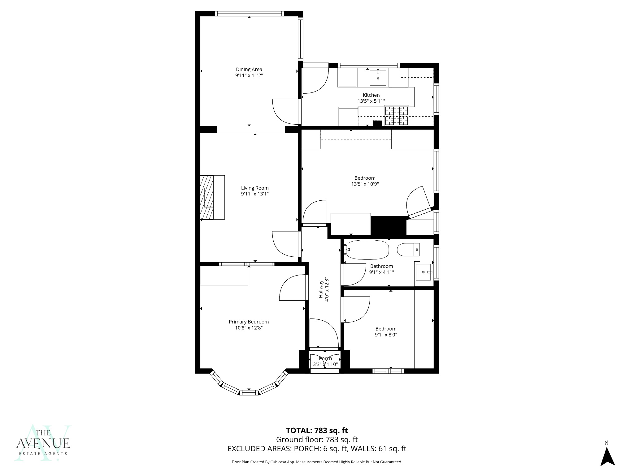 3 bed semi-detached bungalow for sale in Buxton Road, Woodside - Property floorplan