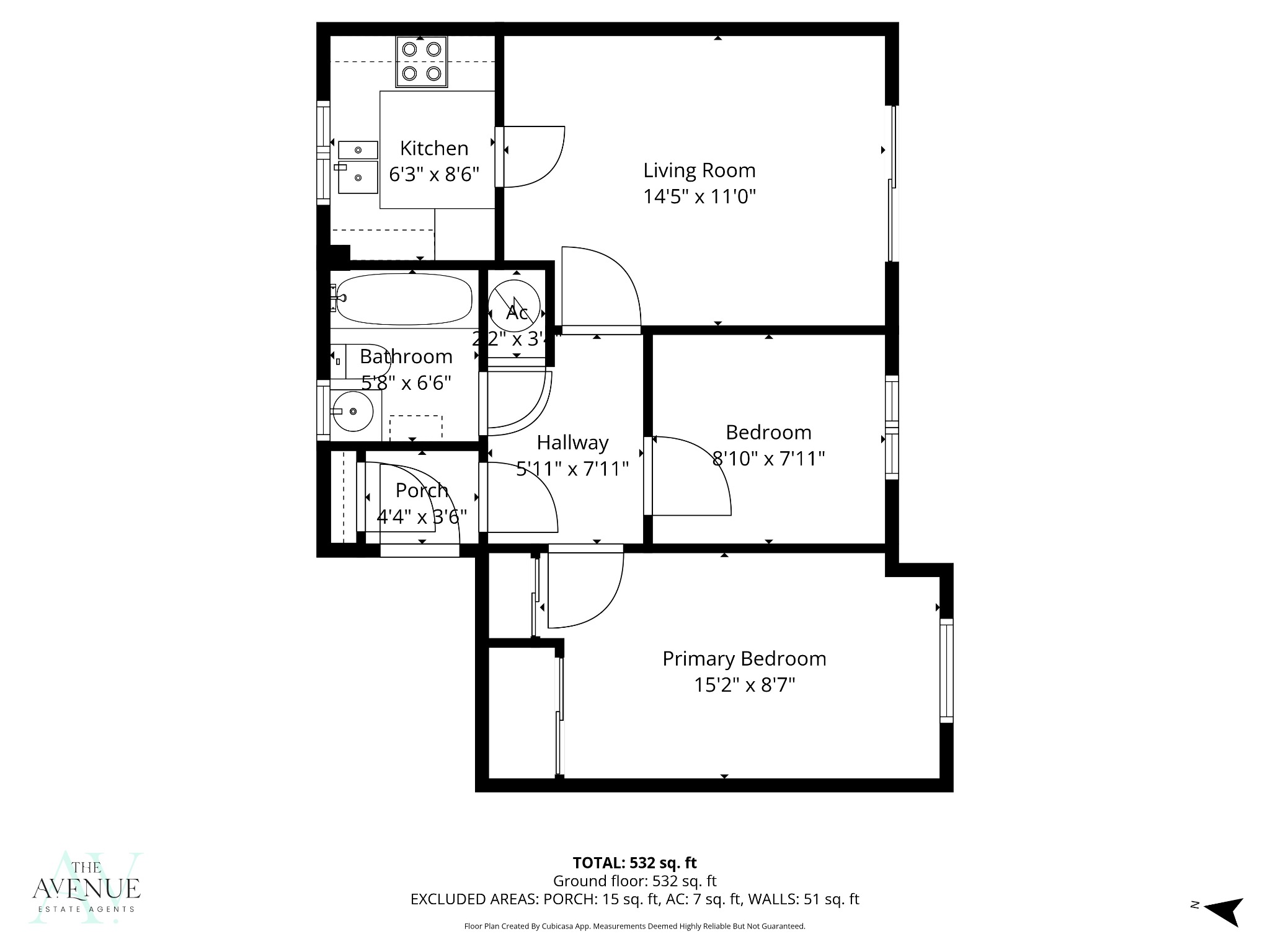 2 bed flat for sale in Worthing Close, Grays - Property floorplan
