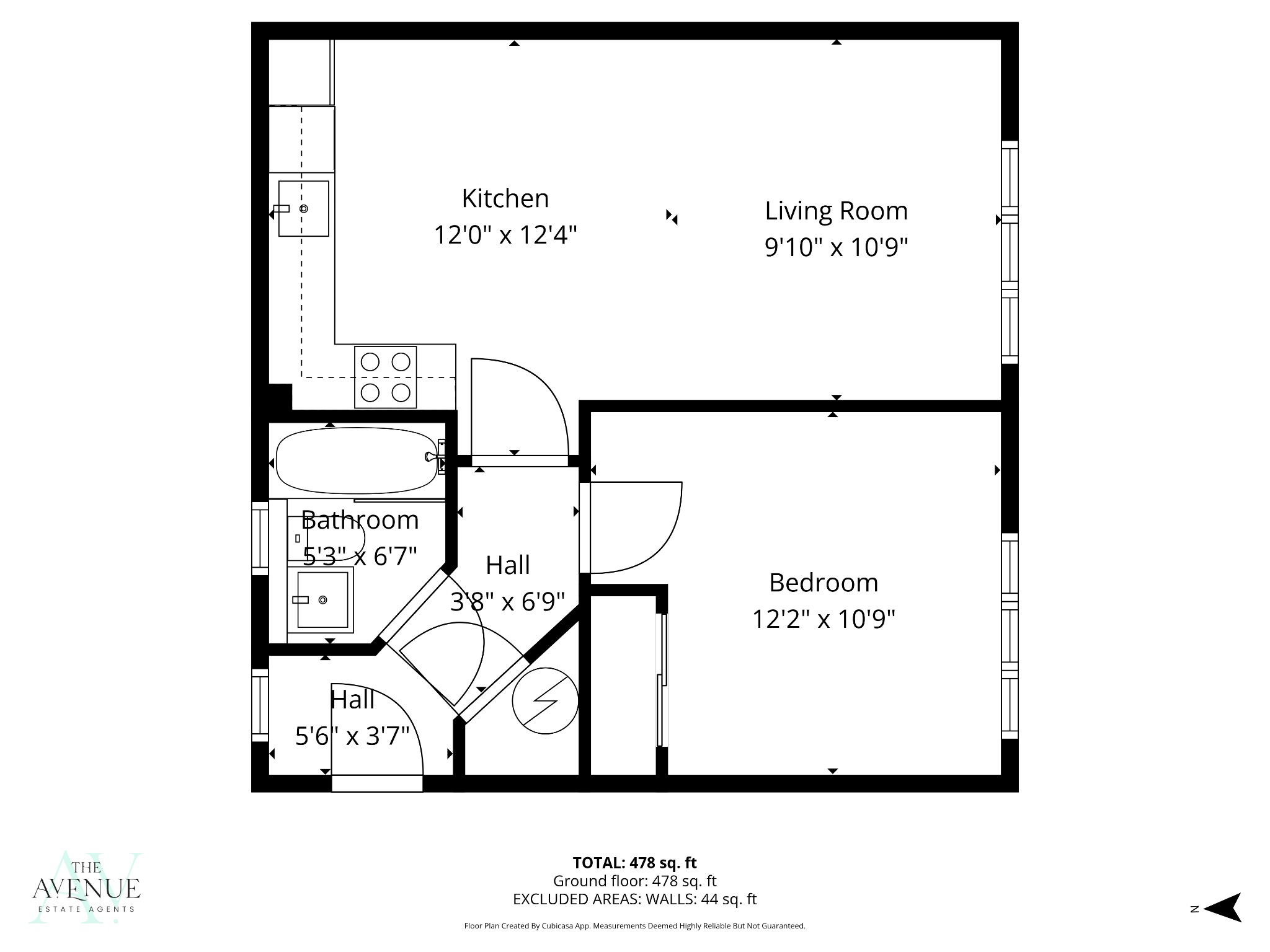 1 bed flat for sale in Kendal, Purfleet - Property floorplan