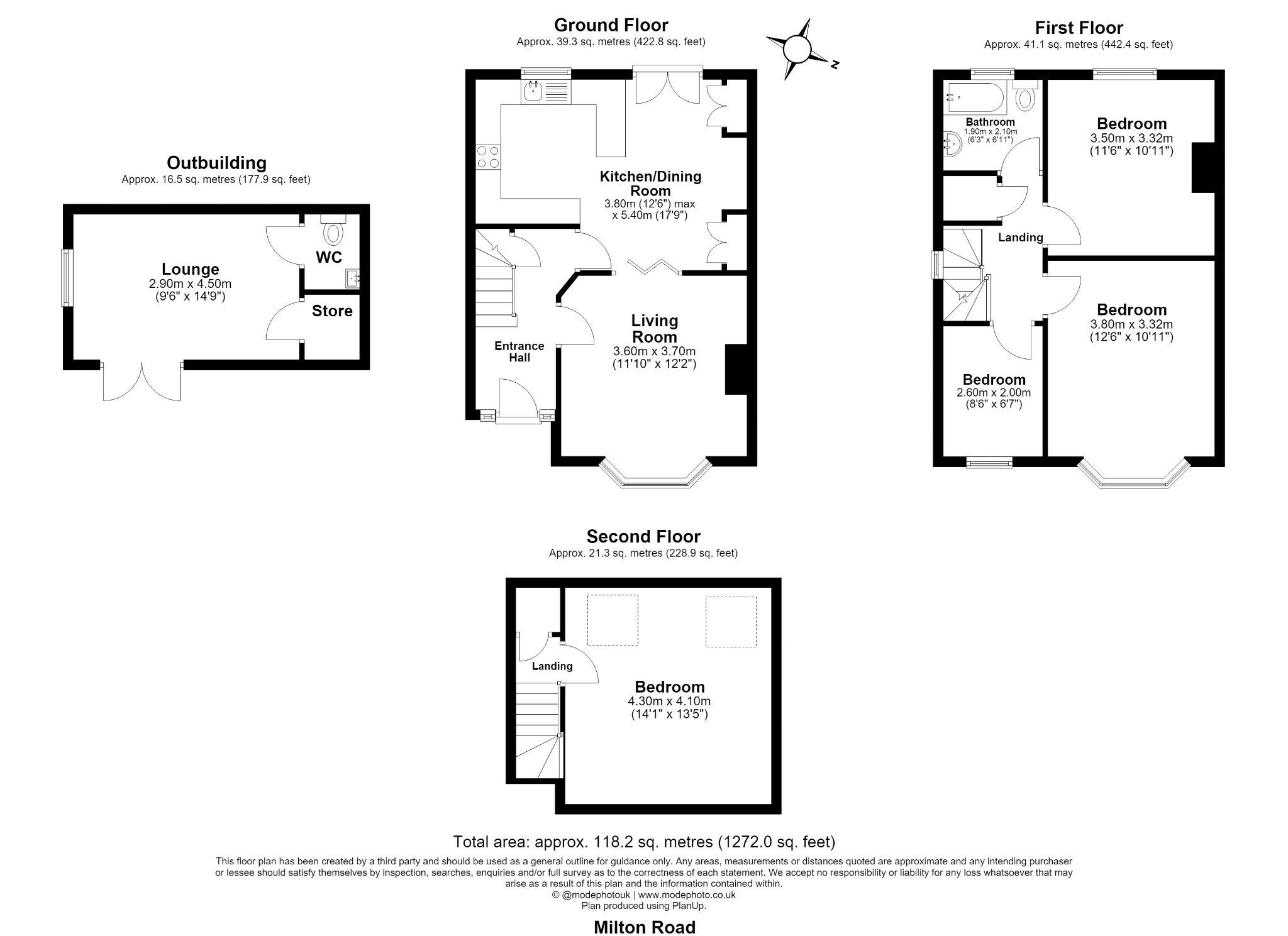 4 bed semi-detached house for sale in Milton Road, Grays - Property floorplan