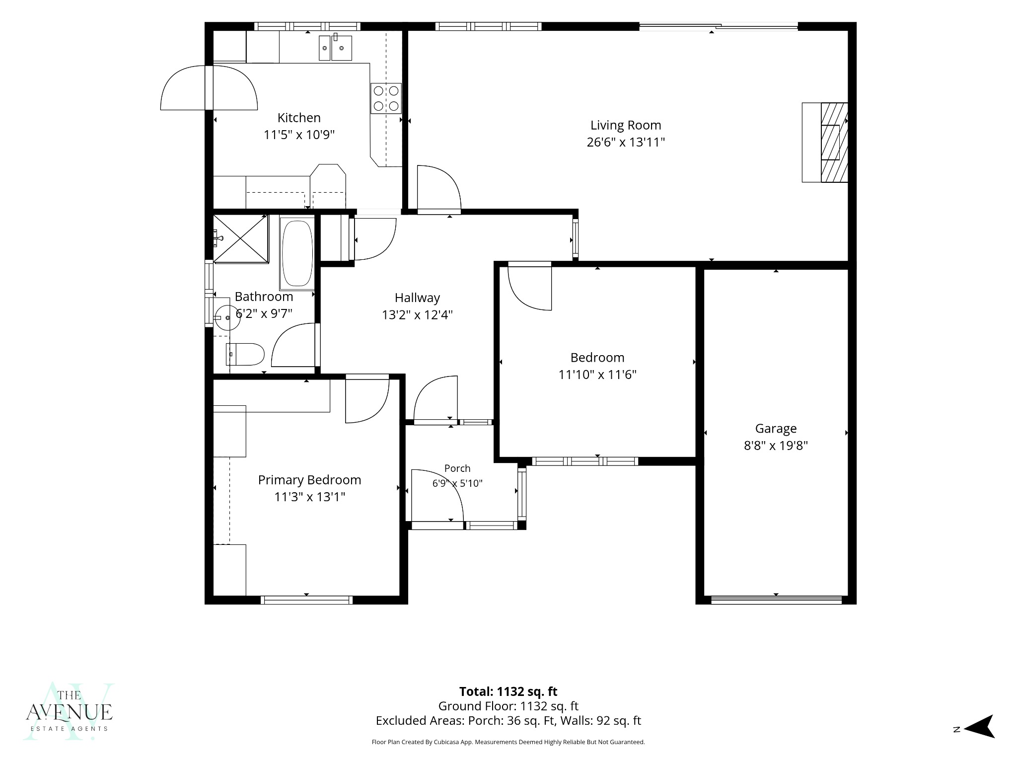 2 bed semi-detached bungalow for sale in Heath Road, Orsett Heath - Property floorplan