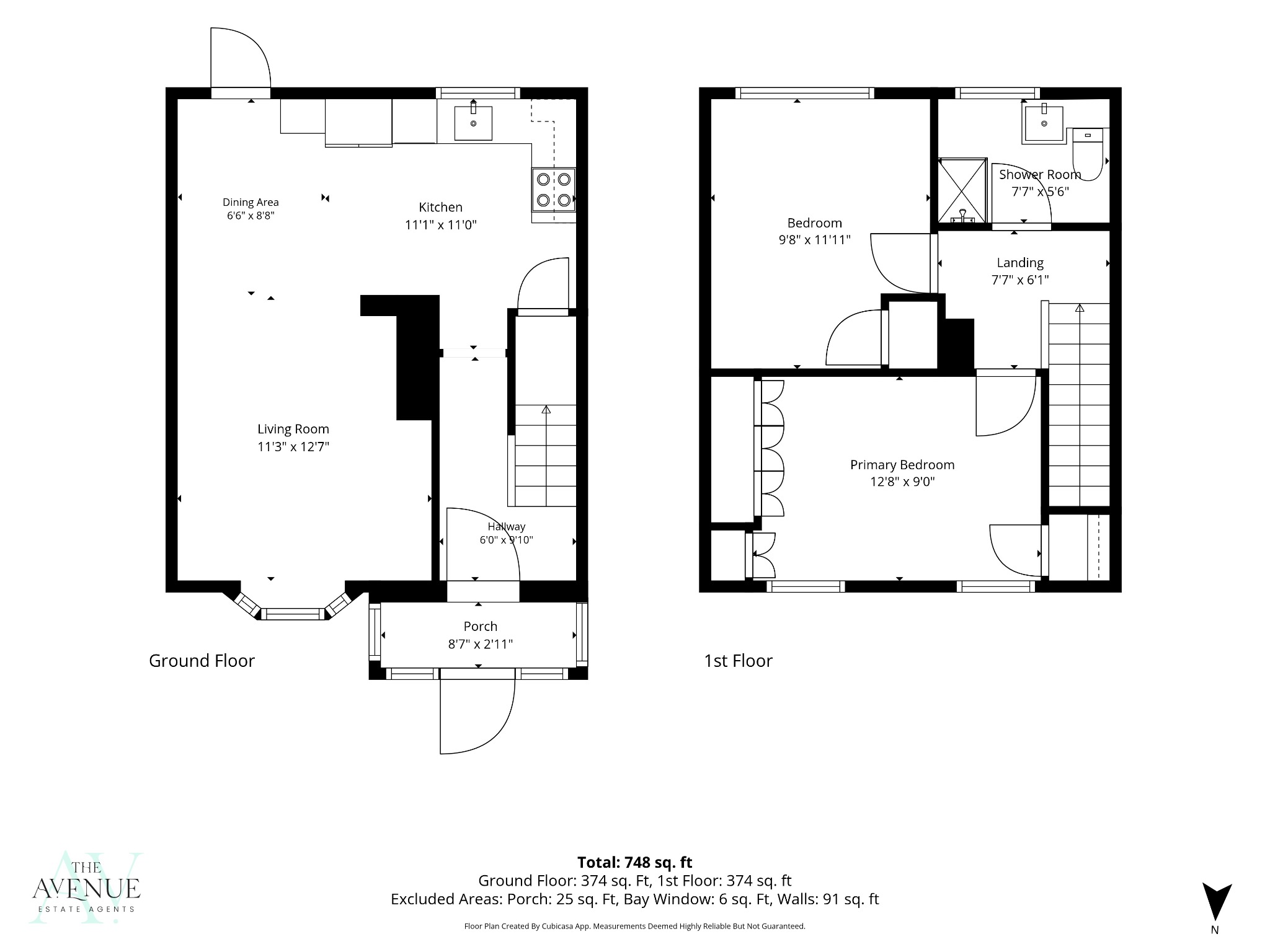 2 bed terraced house for sale in Abbotts Drive, Stanford-le-hope - Property floorplan