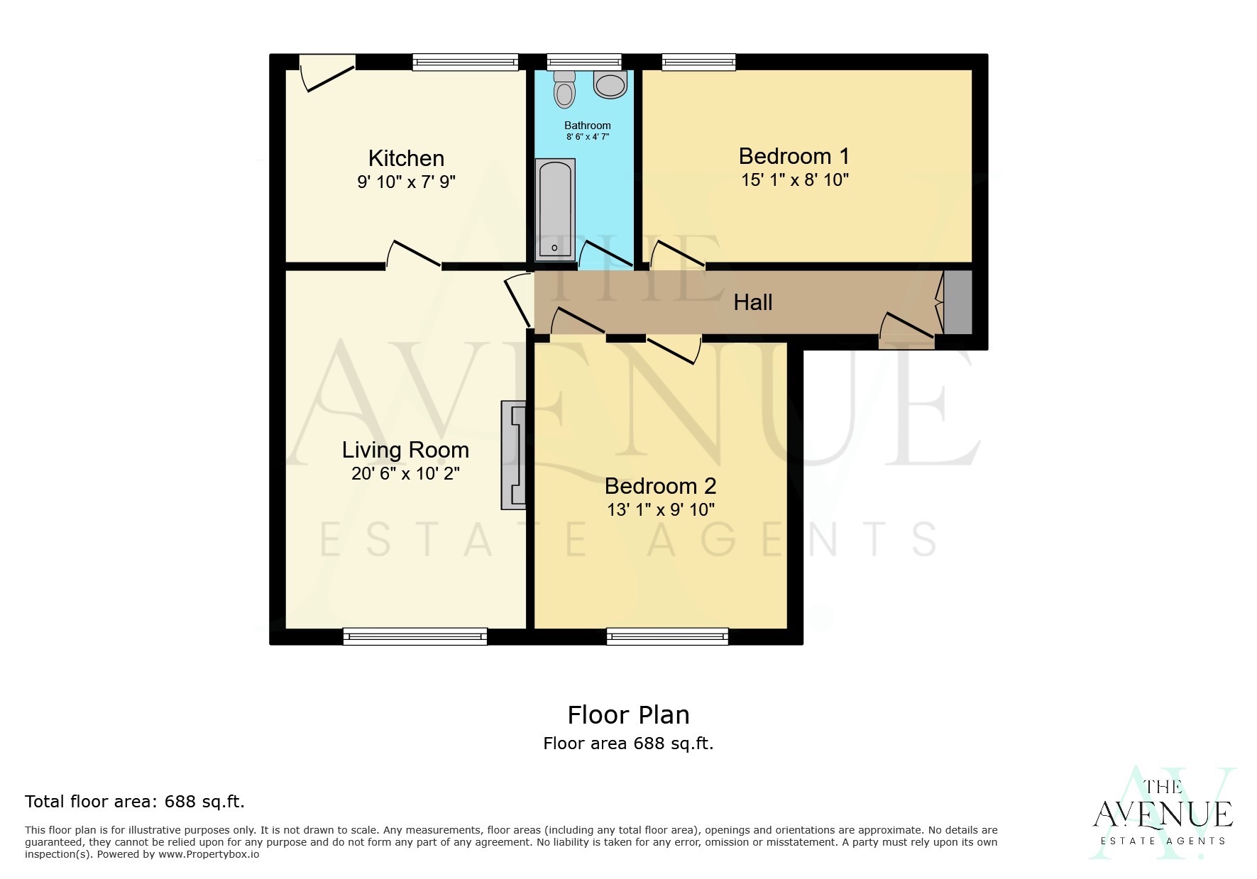 2 bed detached bungalow for sale in St. Hughes Close, Darley Abbey, Derby, Derbyshire, DE22 1FJ - Property floorplan