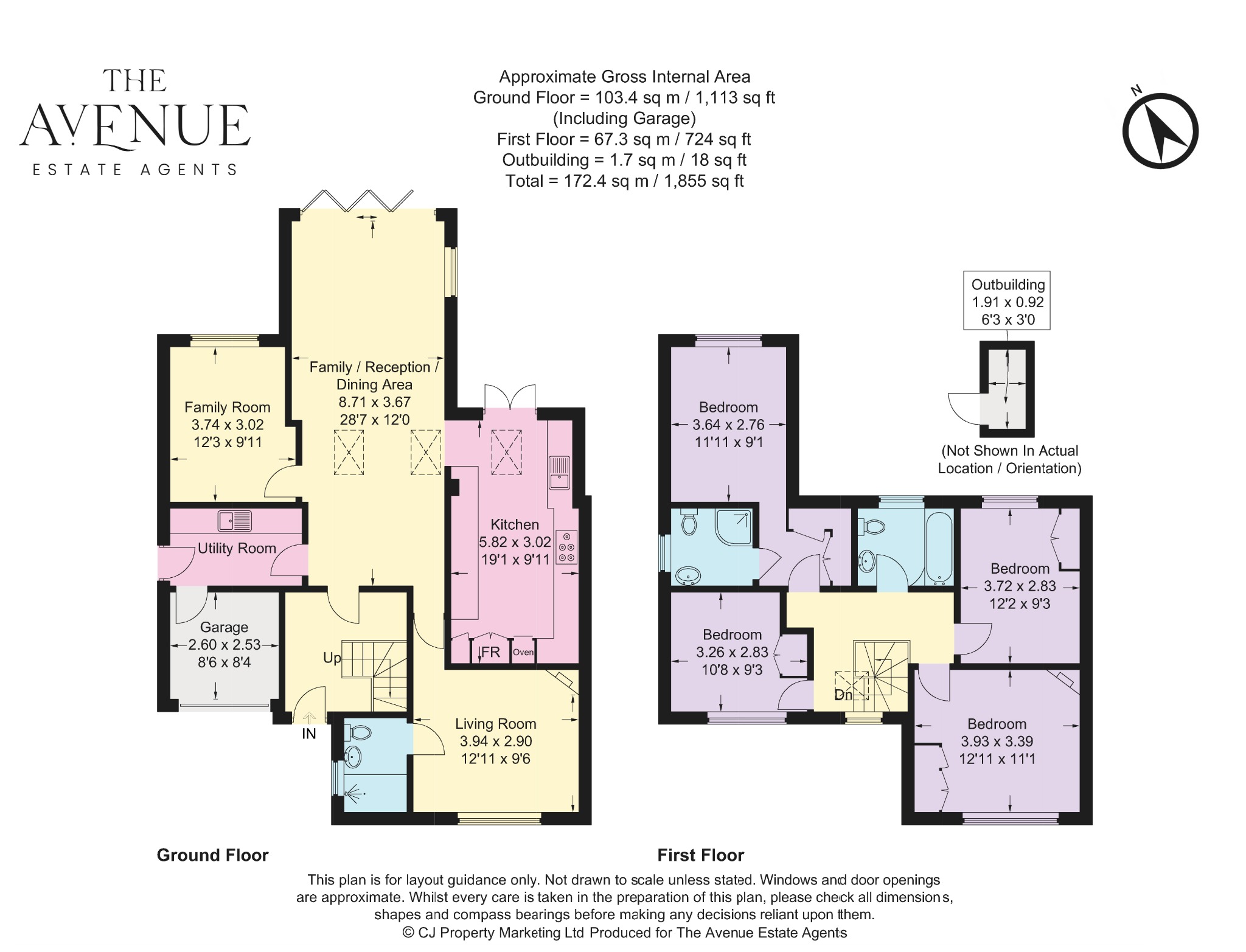 4 bed semi-detached house for sale in Cross Road, Cholsey, Oxfordshire, OX10 - Property floorplan