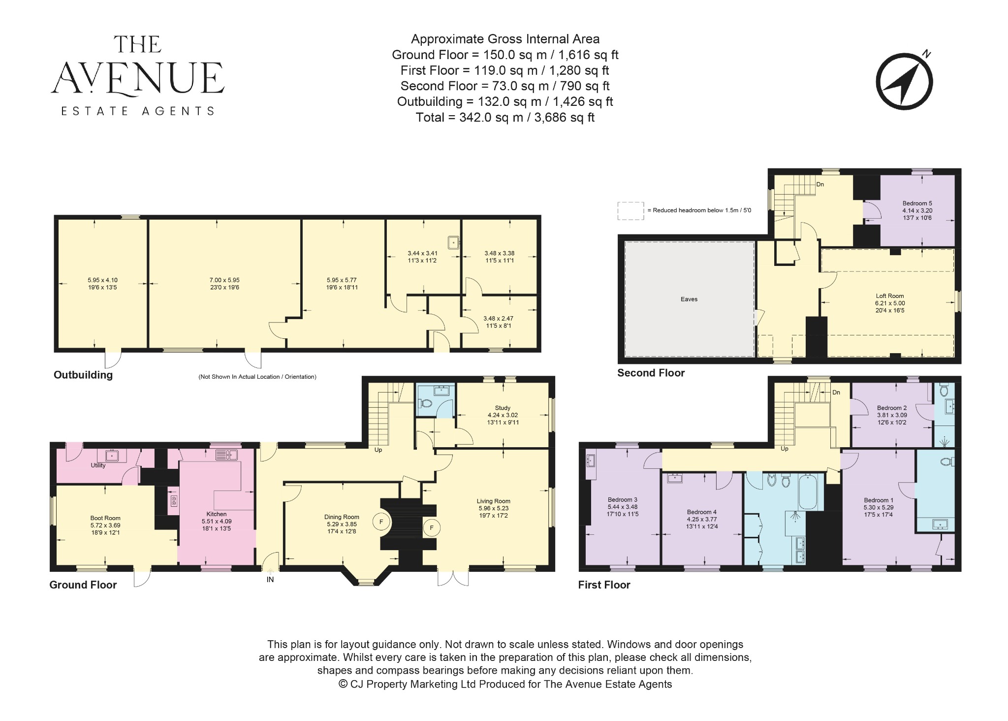 5 bed detached house for sale in Berrick Salome, Oxfordshire, OX10 - Property floorplan