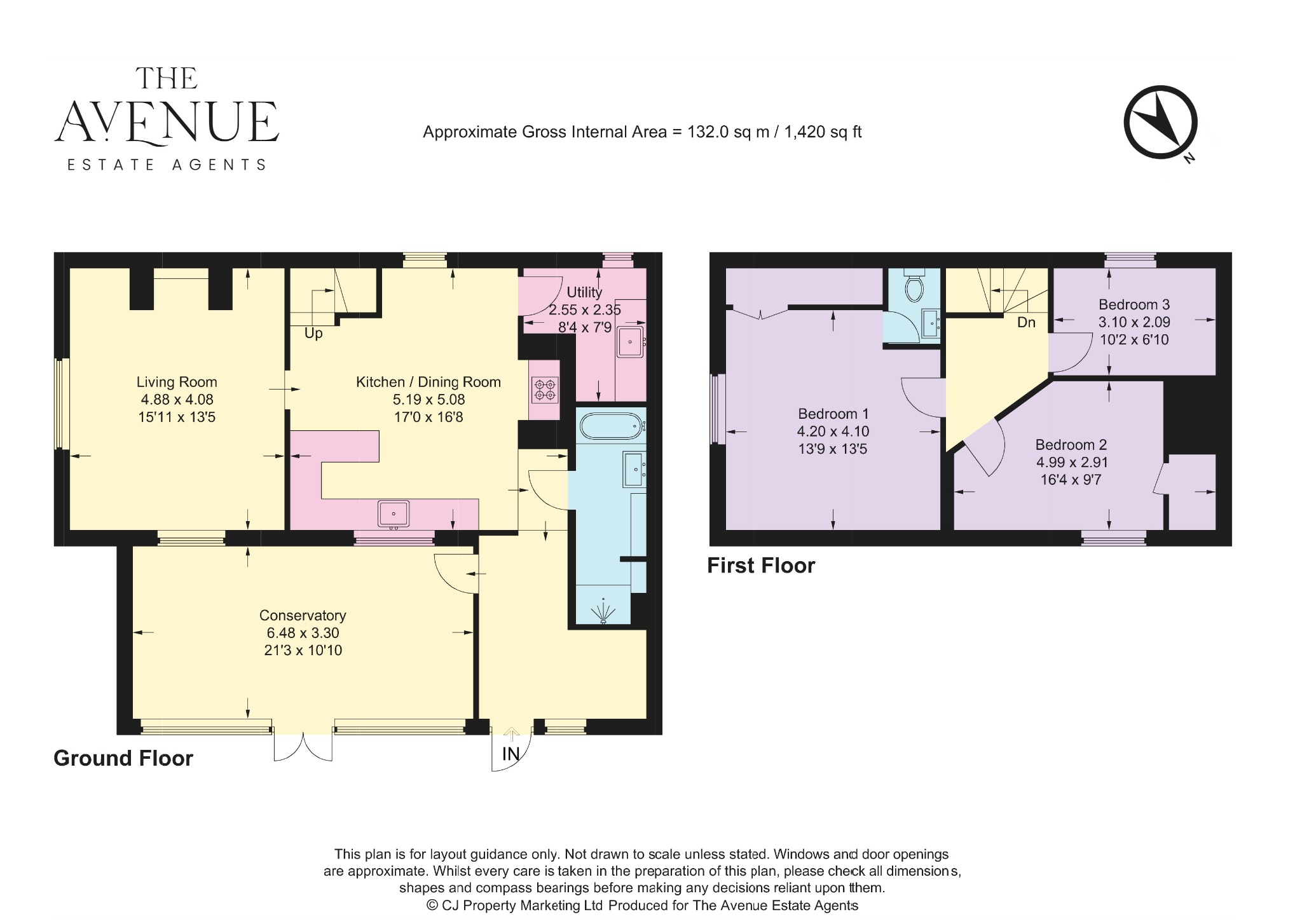 3 bed semi-detached house for sale in Stylish Character Cottage -Warborough, Oxfordshire - Property floorplan