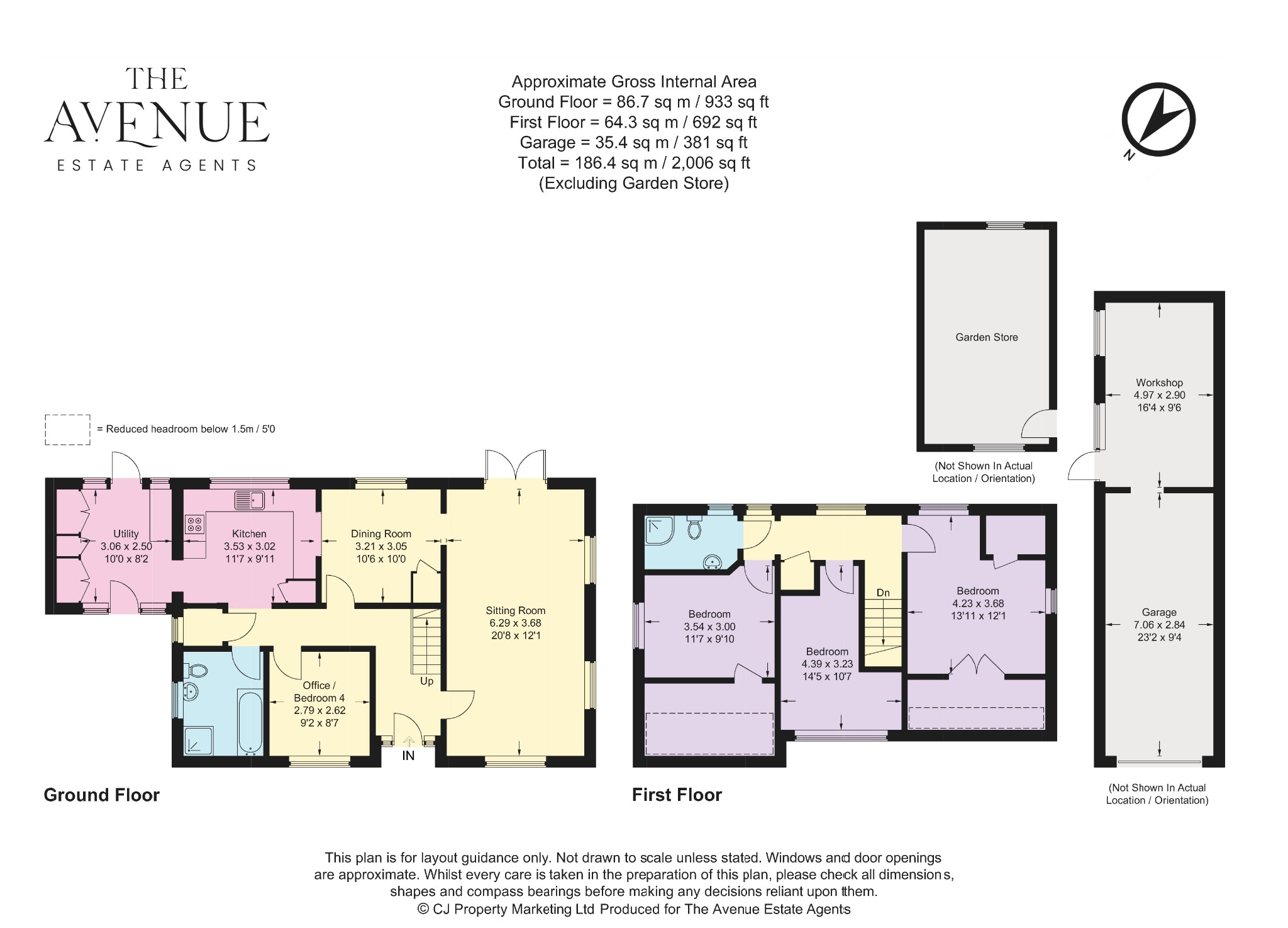 4 bed detached house for sale in Countryside Views + 0.29 acre plot - Newington, Oxfordshire - Property floorplan
