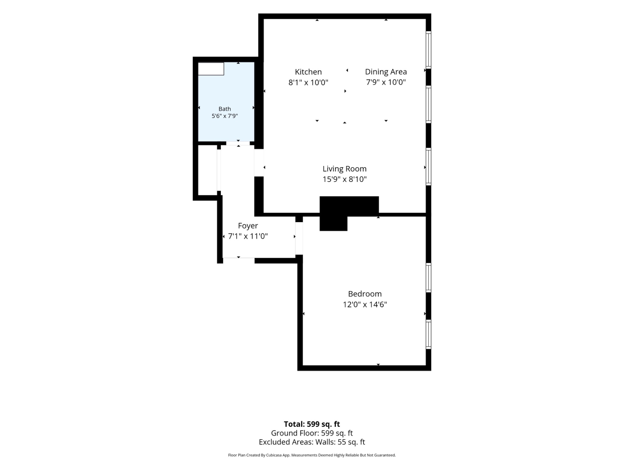 1 bed flat to rent in 22-24 High Street, Bromsgrove, Worcestershire, B61 - Property floorplan
