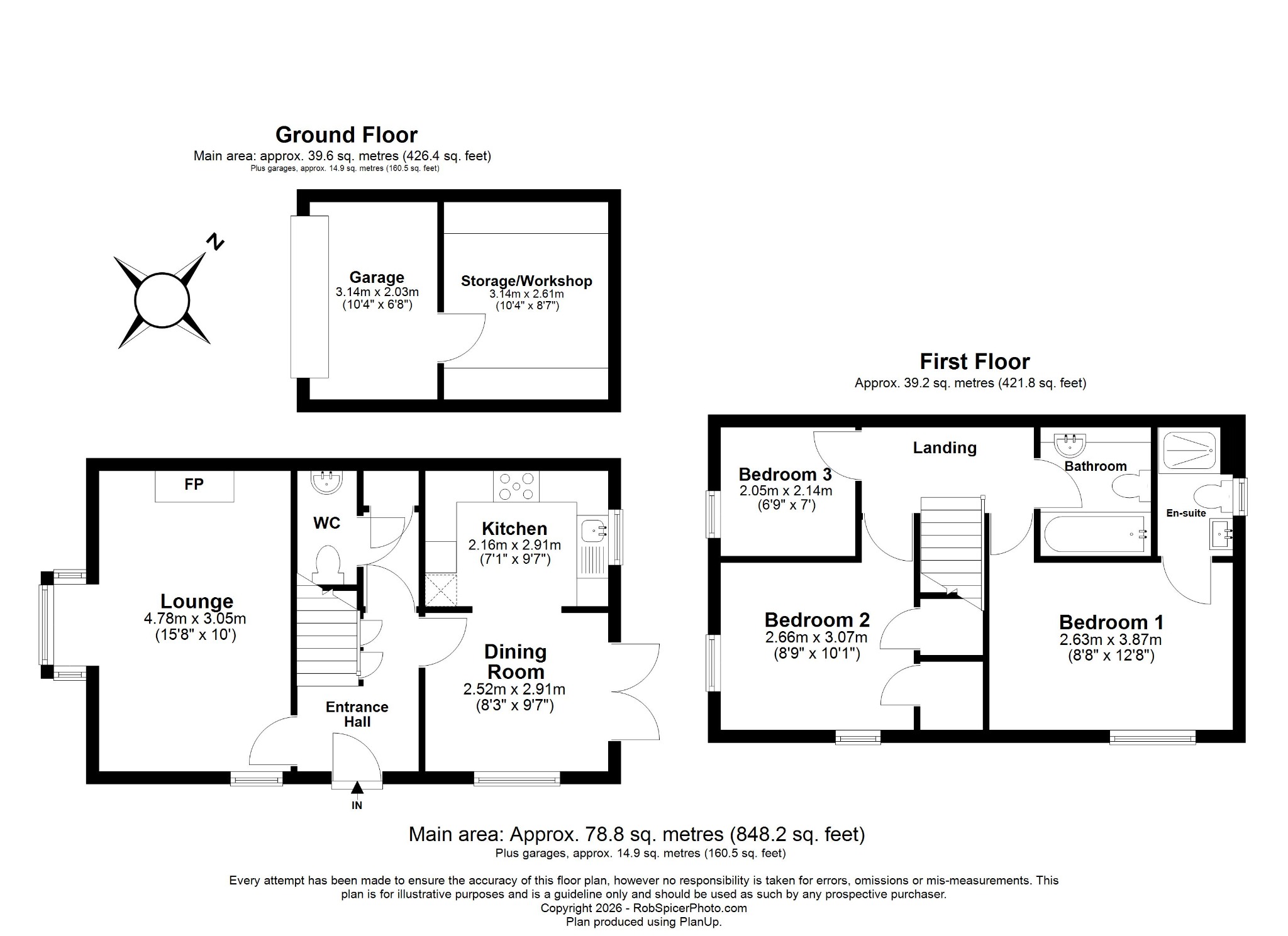 3 bed end of terrace house for sale in Celtic Close, Higham Ferrers, NN10 8NX - Property floorplan