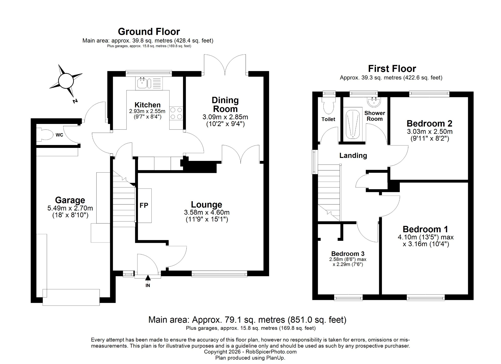 3 bed semi-detached house for sale in Knightlands Road, Irthlingborough, NN9 5SU - Property floorplan