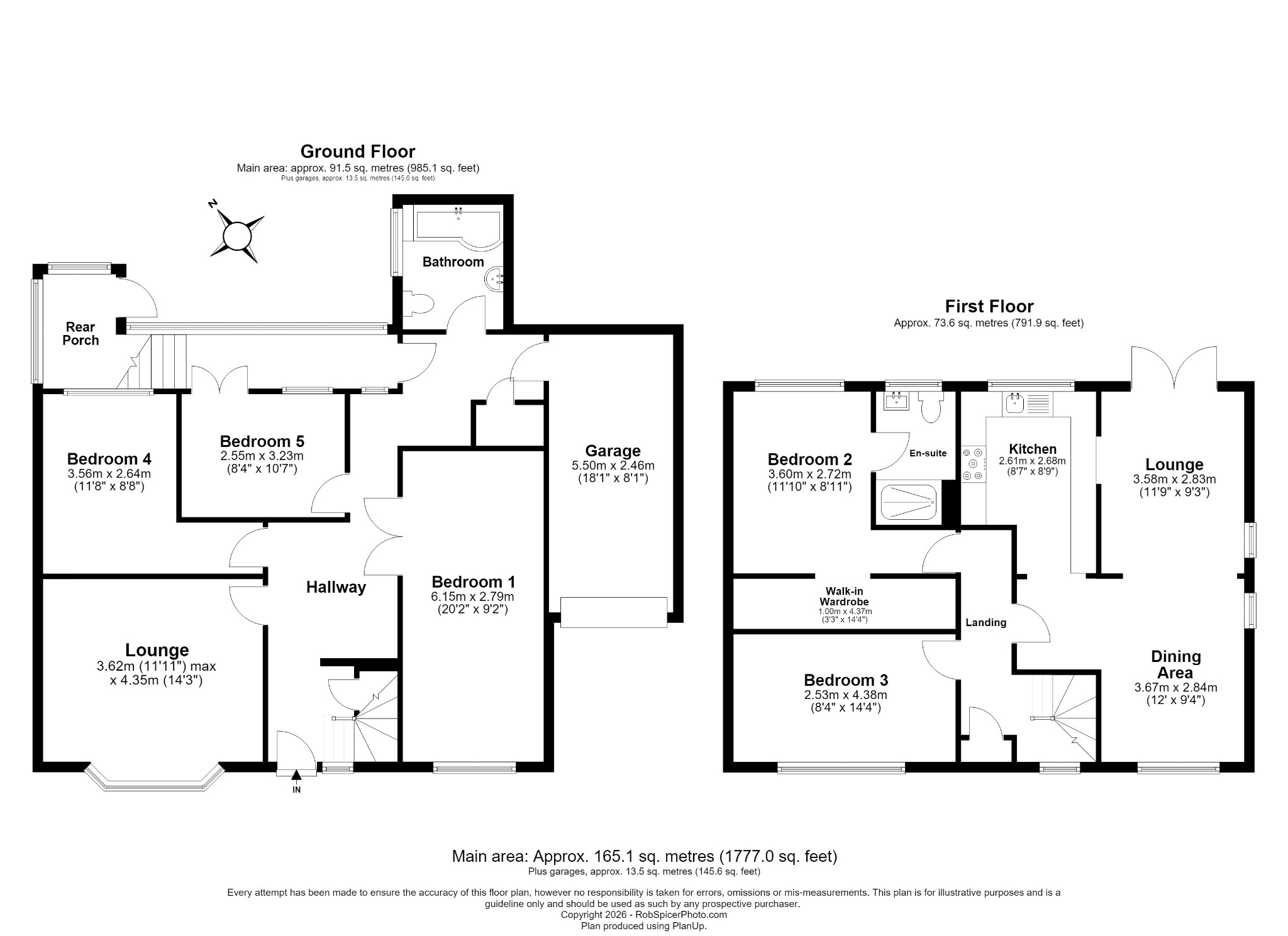 5 bed detached house for sale in Little Street, Rushden, NN10 0LS - Property floorplan