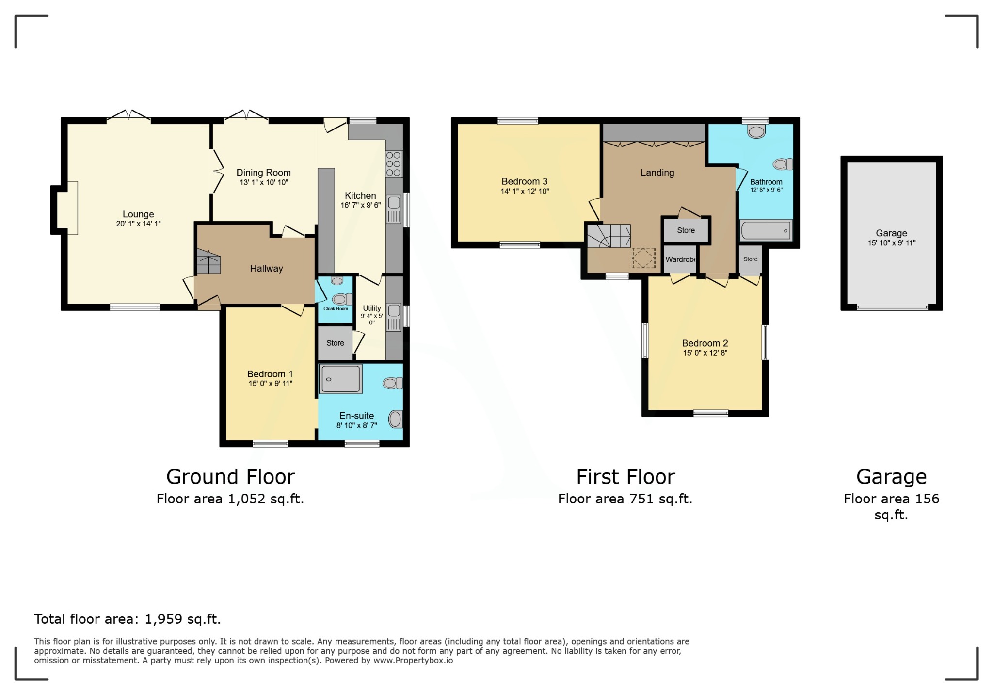 3 bed detached house for sale in Stepping Stones, Fazeley, Tamworth, Staffordshire, B78 3RT - Property floorplan