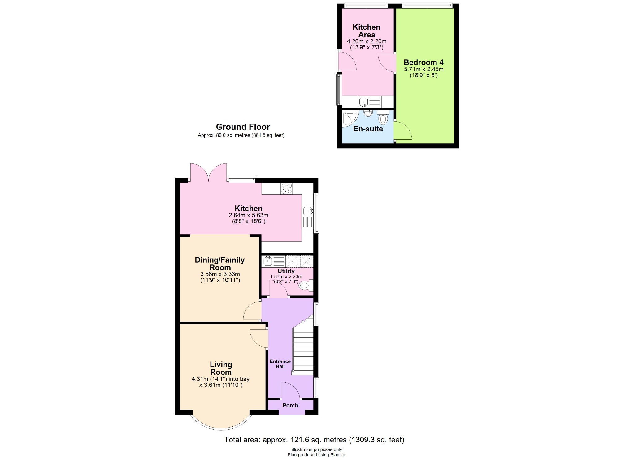 4 bed detached house for sale in Dordon Road, Polesworth, B78 - Property floorplan