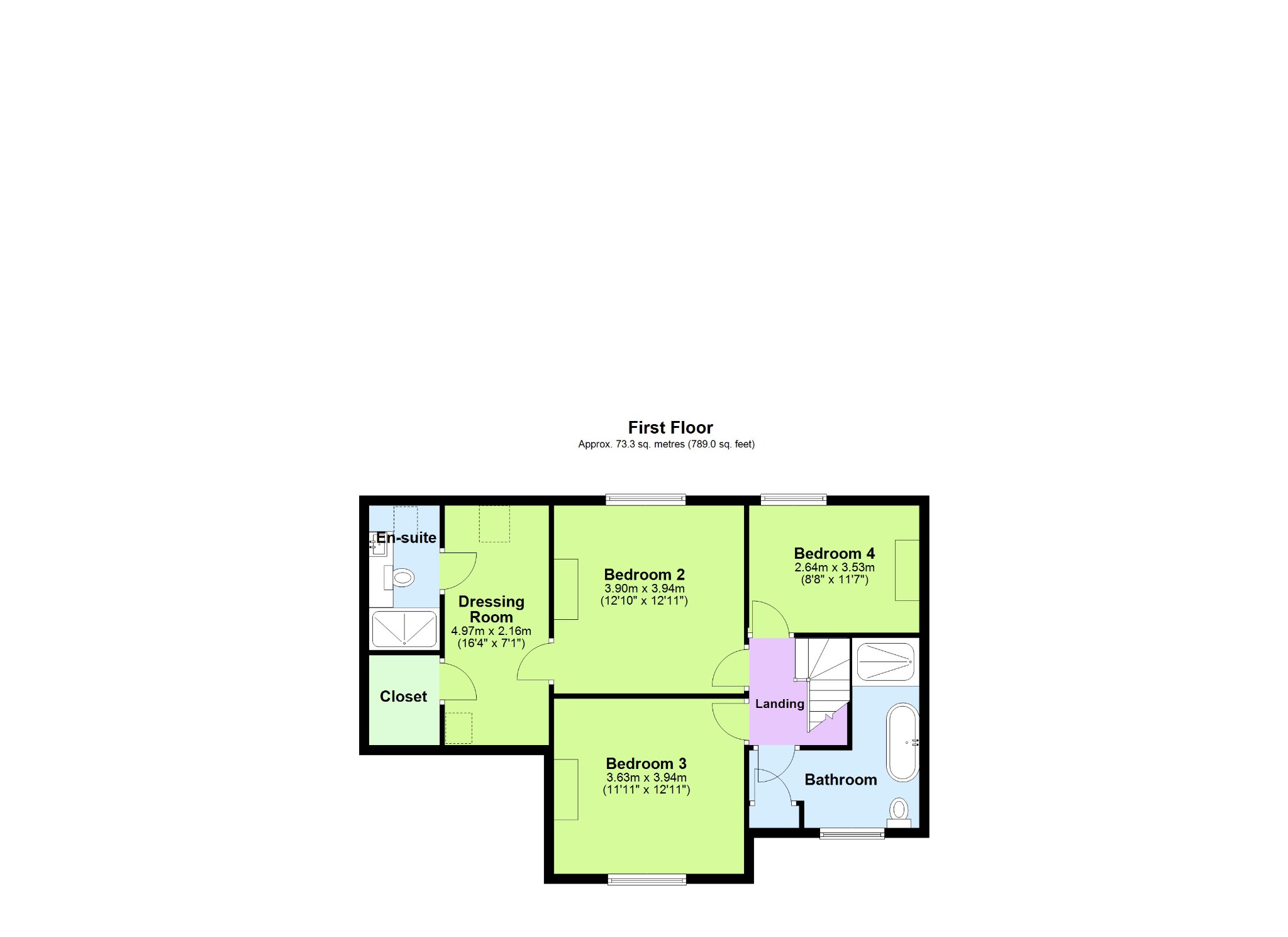 4 bed semi-detached house for sale in Kettlebrook Road, Tamworth, B77 - Property floorplan