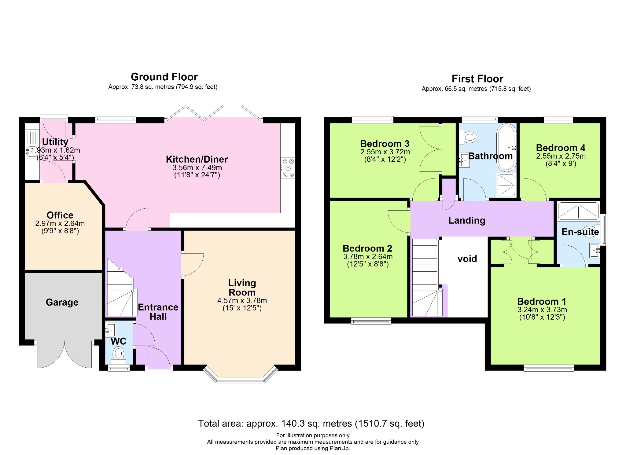 4 bed detached house for sale in Haydock Close, Dosthill, Tamworth, B77 - Property floorplan
