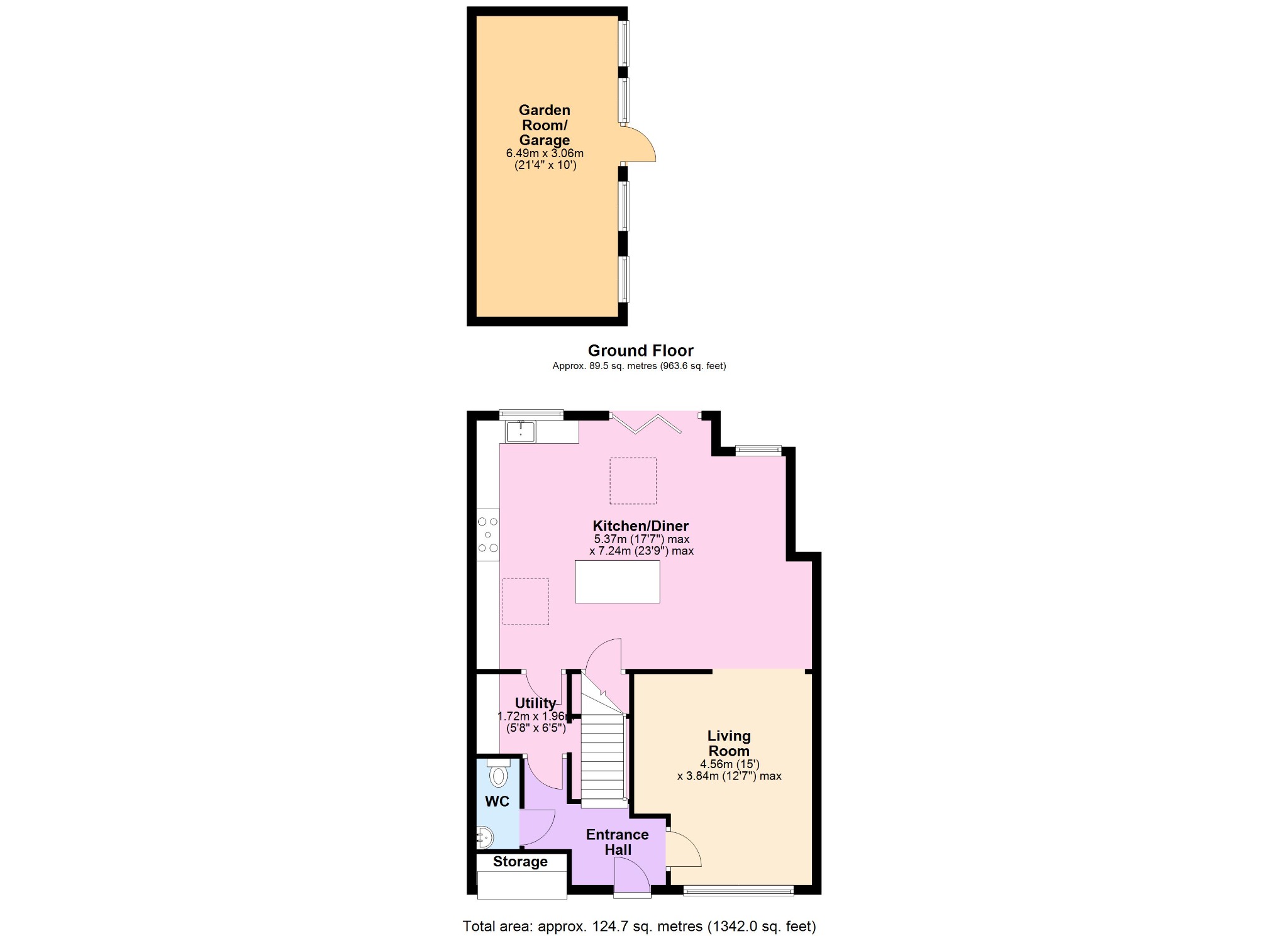 3 bed semi-detached house for sale in Tamworth, Staffordshire, B77 - Property floorplan