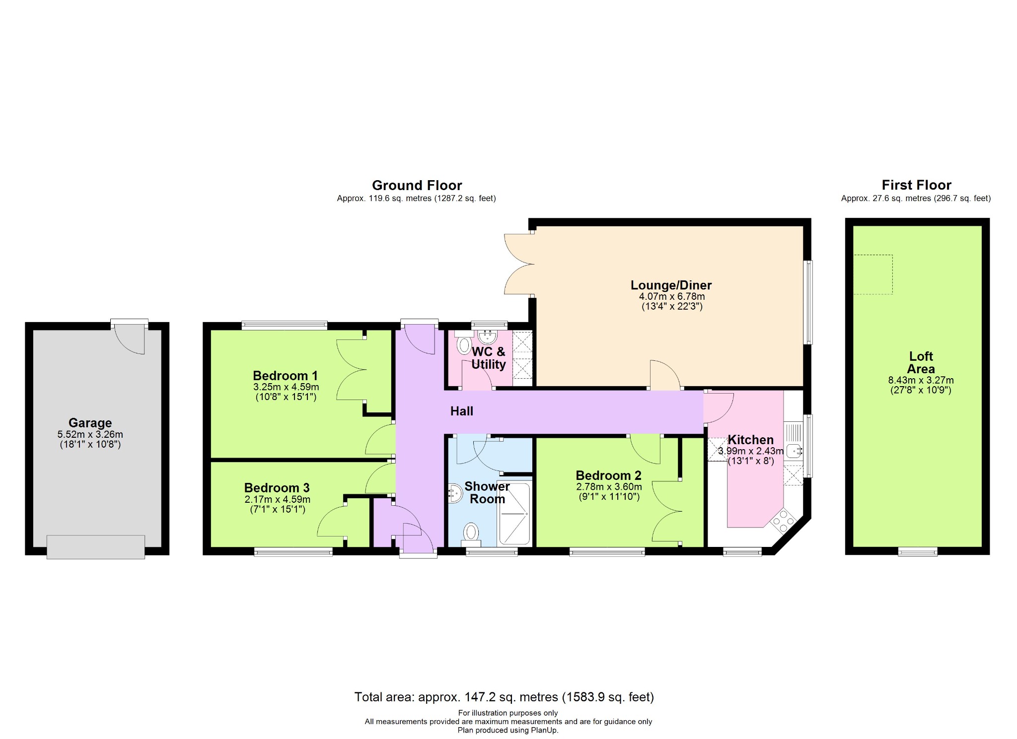 3 bed detached bungalow for sale in Ashdale Road, Bolehall, Tamworth, B77 - Property floorplan