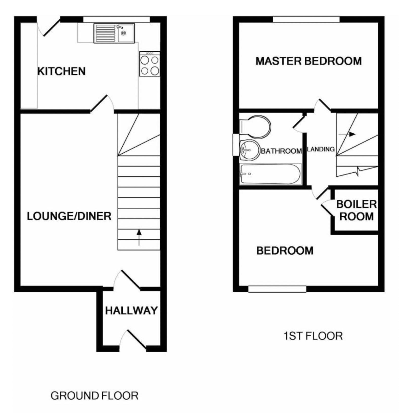 2 bed semi-detached house for sale in Mountsorrel, Loughborough, Leicestershire, LE12 - Property floorplan