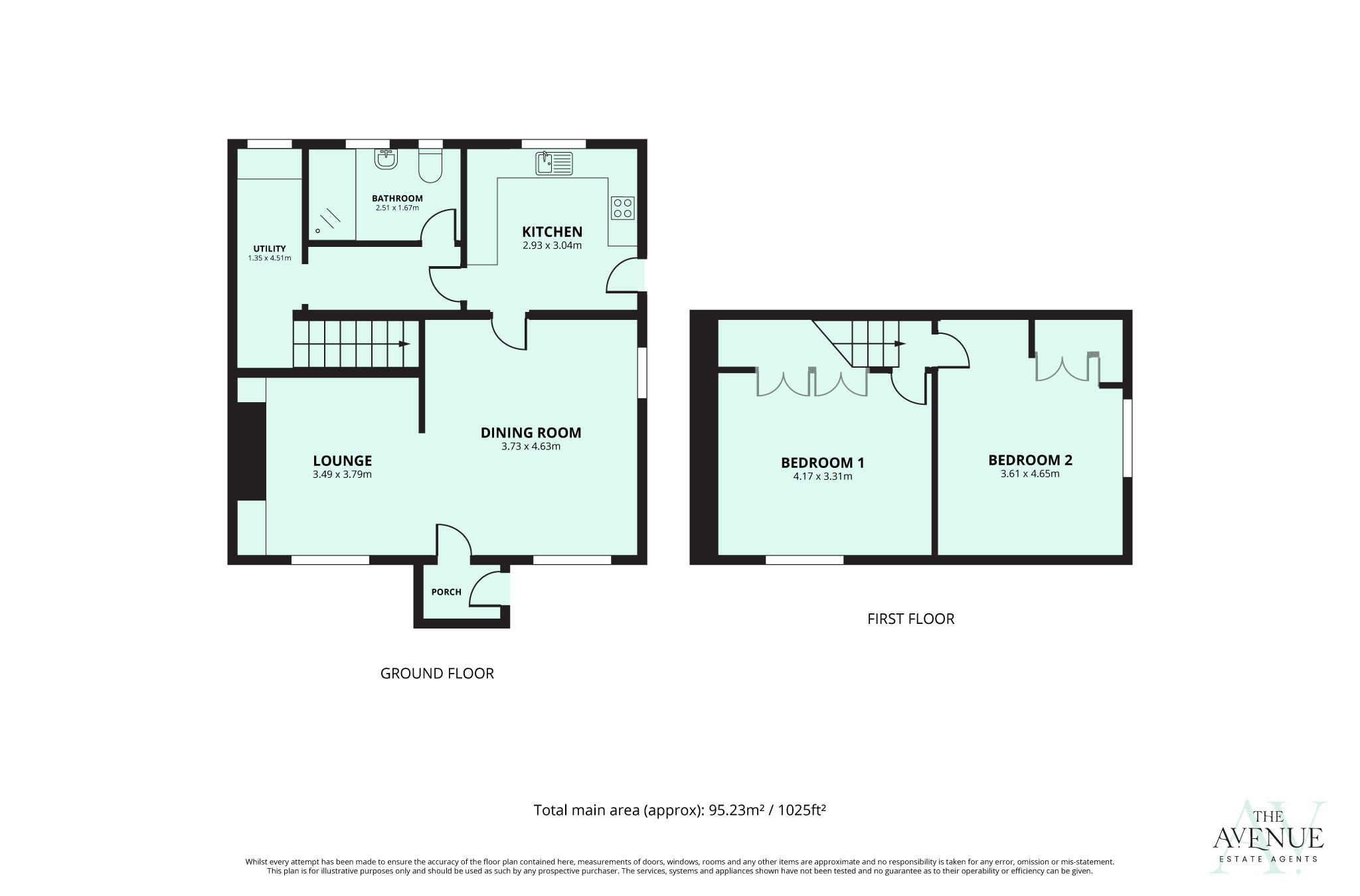 2 bed semi-detached house for sale in Middle Watch, Swavesey, Cambridge, Cambridgeshire - Property floorplan