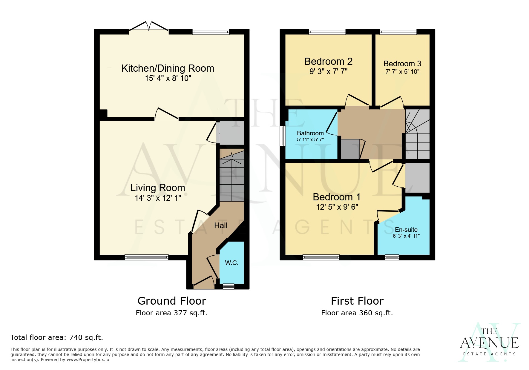 3 bed end of terrace house for sale in Norton Canes, Cannock, Staffordshire, WS11 - Property floorplan