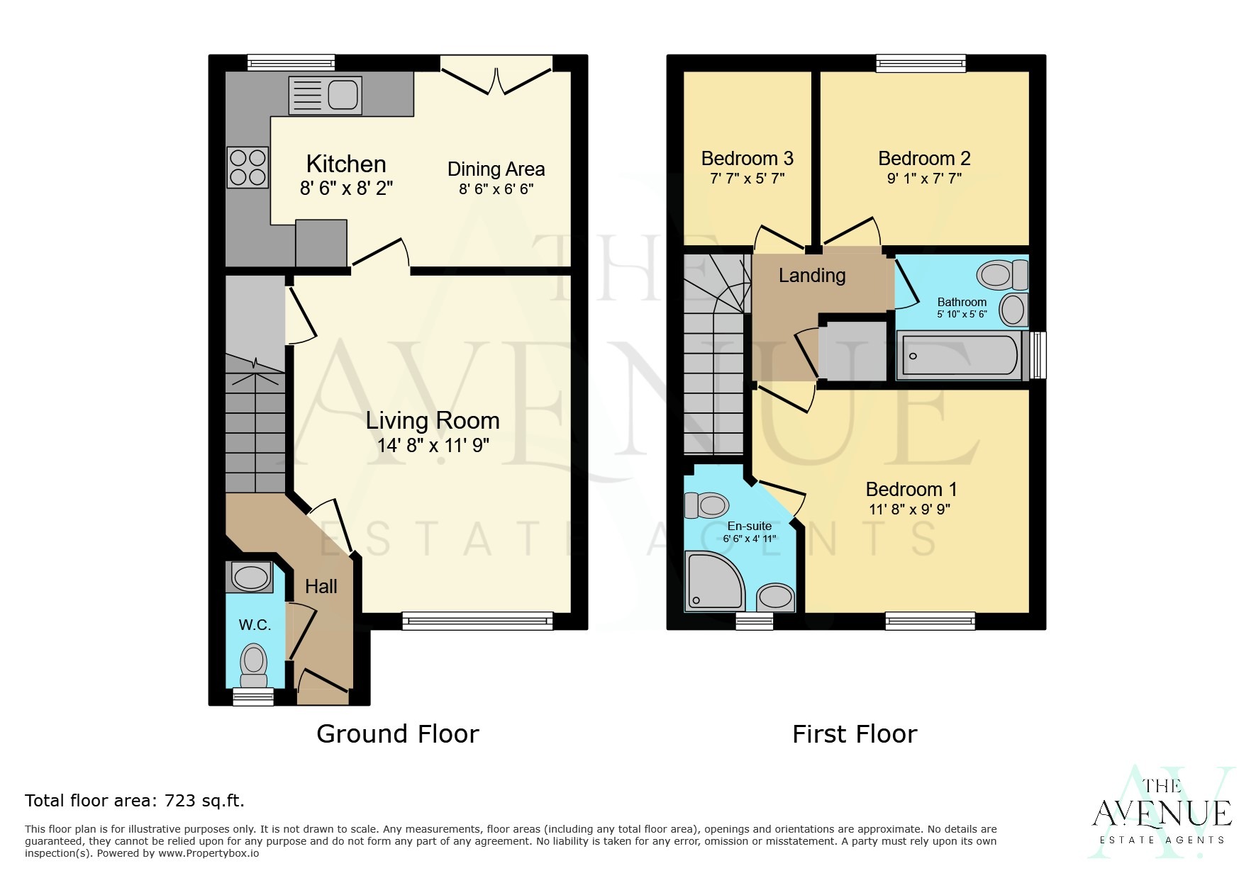 3 bed semi-detached house for sale in Norton Canes, Cannock, Staffordshire, WS11 - Property floorplan