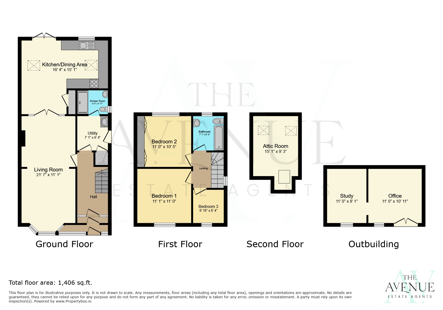 3 bed semi-detached house for sale in Birches Avenue, Codsall, Wolverhampton, Staffordshire, WV8 2JG - Property floorplan