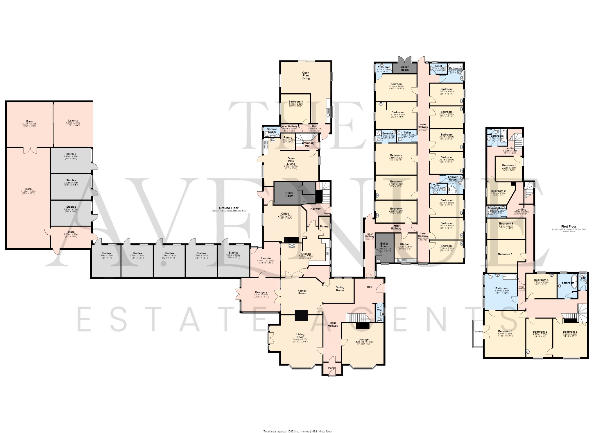 6 bed detached house for sale in Hatton Hall, Hatton. Derbyshire. DE65 5PT - Property floorplan