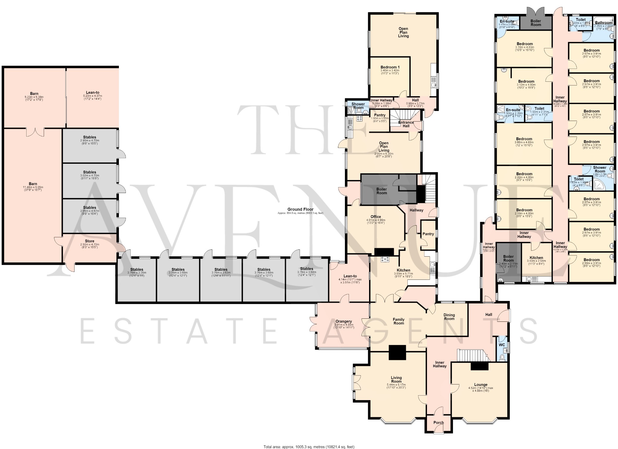 6 bed detached house for sale in Hatton Hall, Hatton. Derbyshire. DE65 5PT - Property floorplan