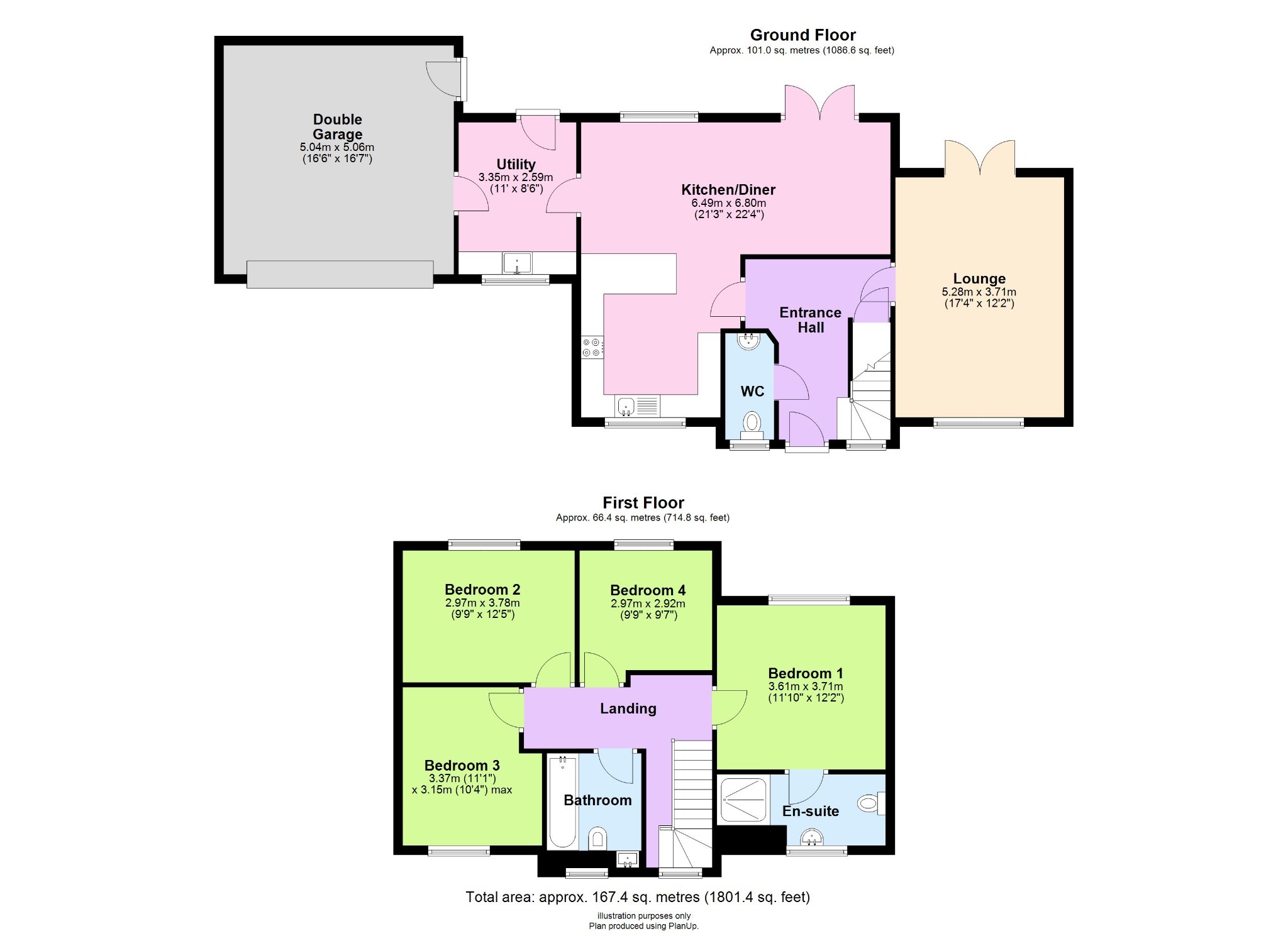 4 bed detached house to rent in Green Lane, Grendon, Atherstone, CV9 2PL - Property floorplan